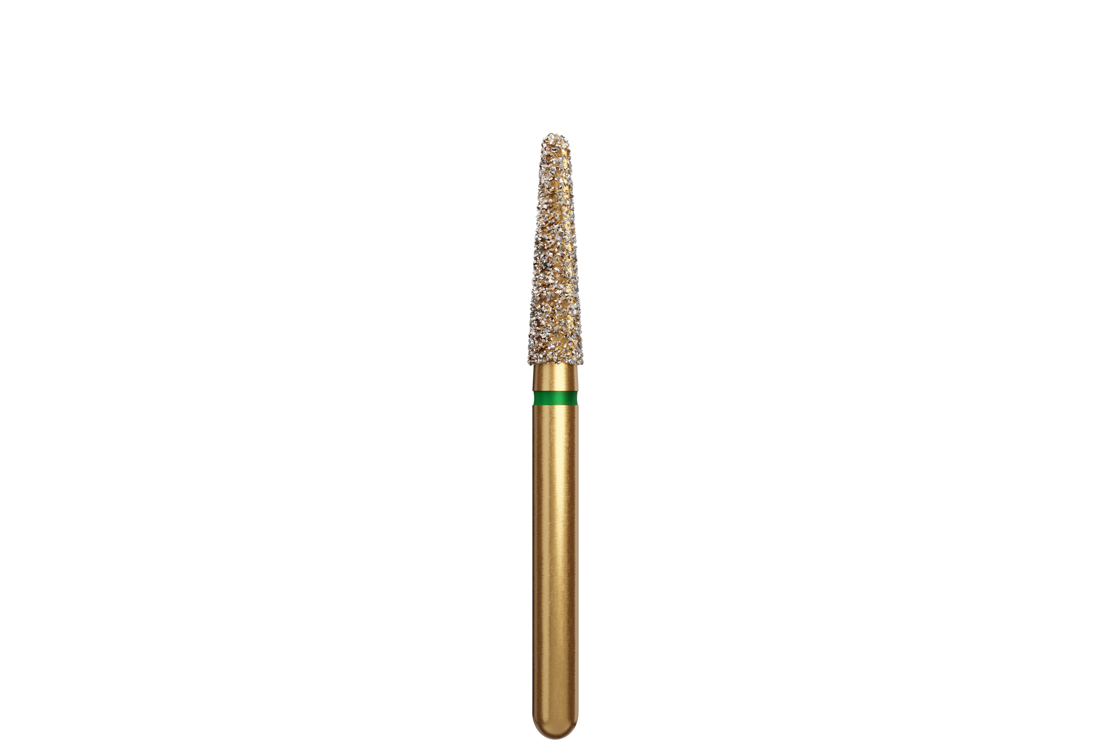 Alpen Multi-Use Diamond Bur, FG, Round End Taper, Coarse, Green, #856-021C, 2.1 mm Head, 8 mm Length, 5/Pk, 60032319 - Alpen Diamond Burs, FG, Round End Taper, Coarse, Green, # 856-021C, 5/Pk, 60032319 - Image 1