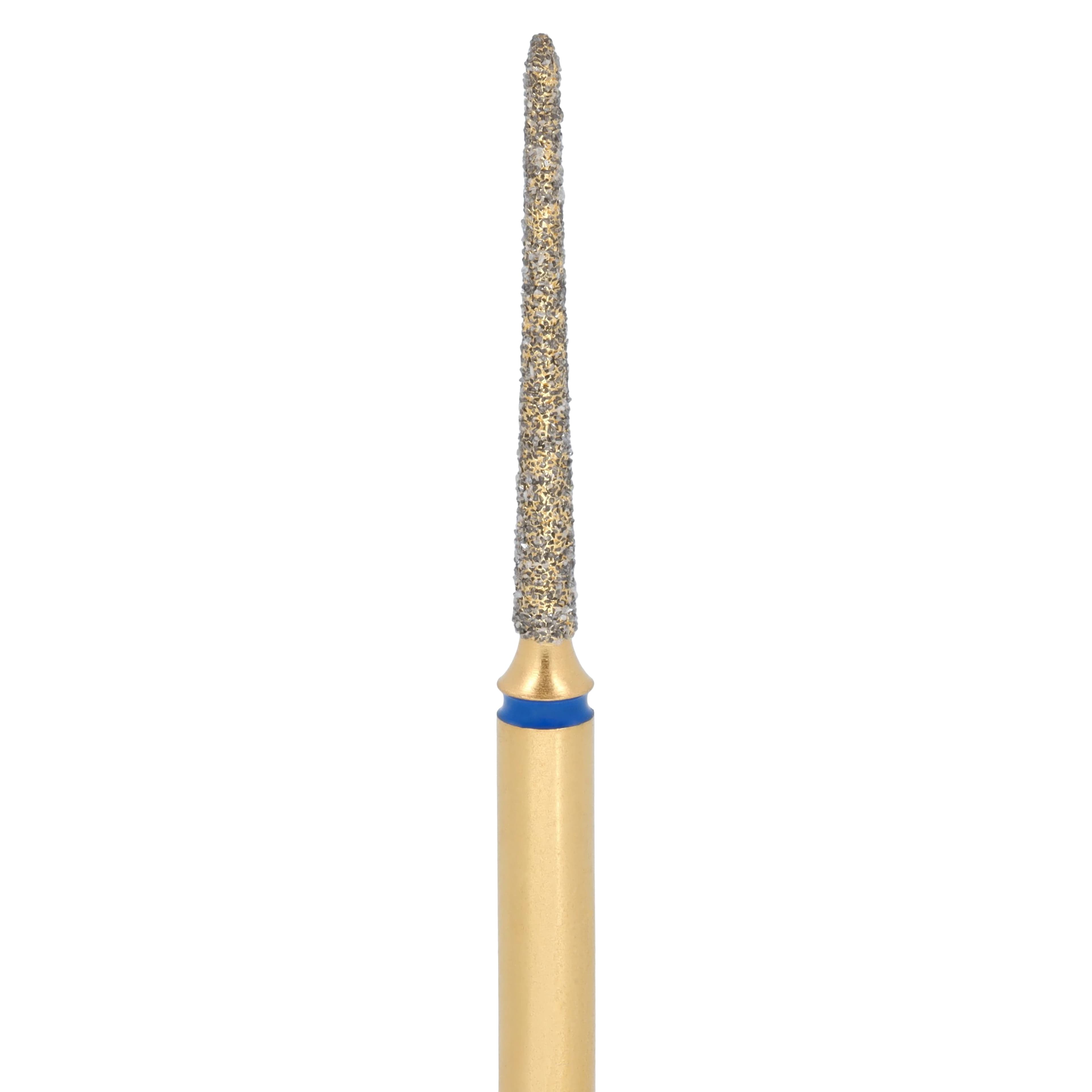 Alpen Multi-Use Diamond Bur, FG, Needle/Flame, Medium Grit, Blue, #859-010M, 1 mm Head Diameter, 10 mm Head Length, 5/Pk, 60032403 thumbnail 3