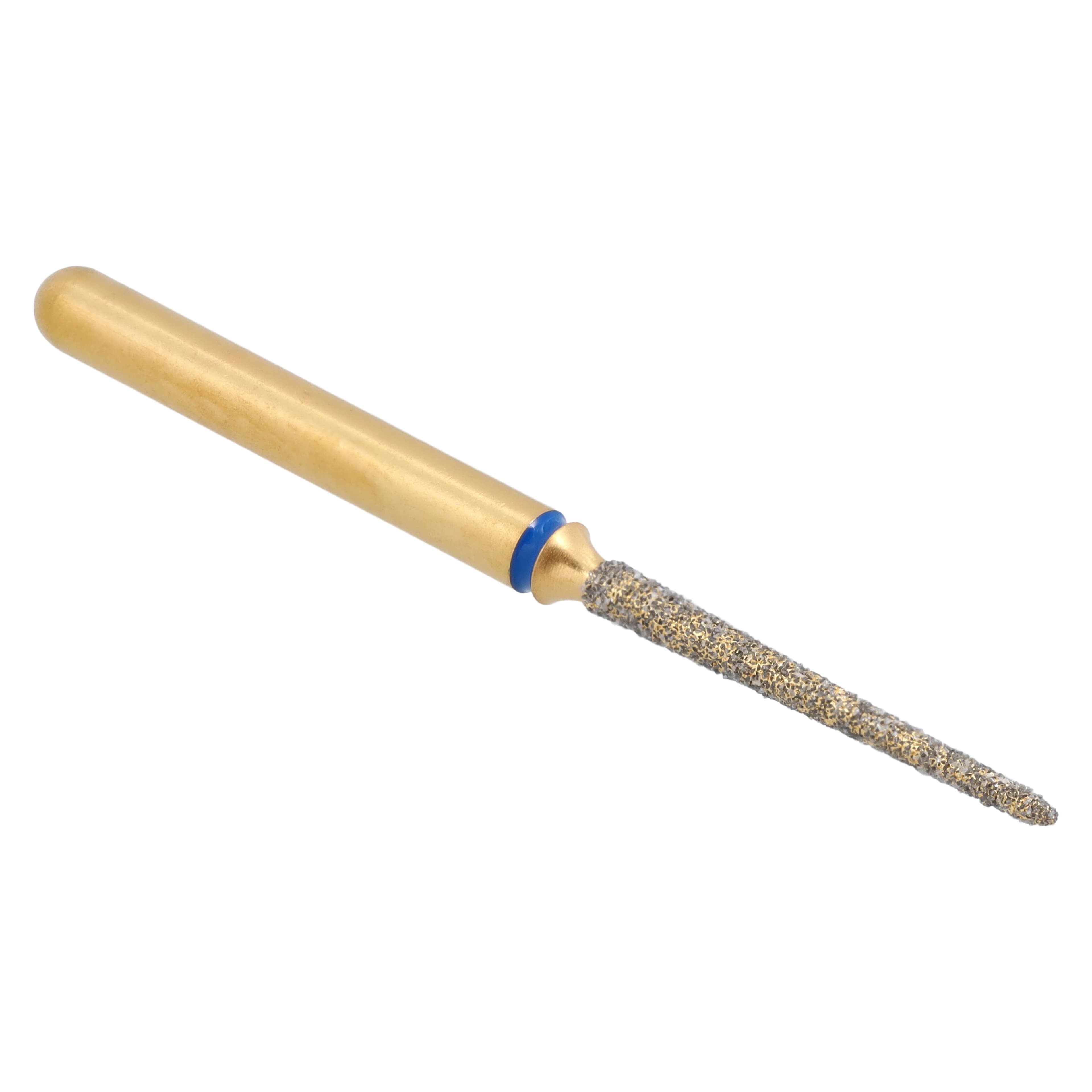 Alpen Multi-Use Diamond Bur, FG, Needle/Flame, Medium Grit, Blue, #859-010M, 1 mm Head Diameter, 10 mm Head Length, 5/Pk, 60032403 thumbnail 4