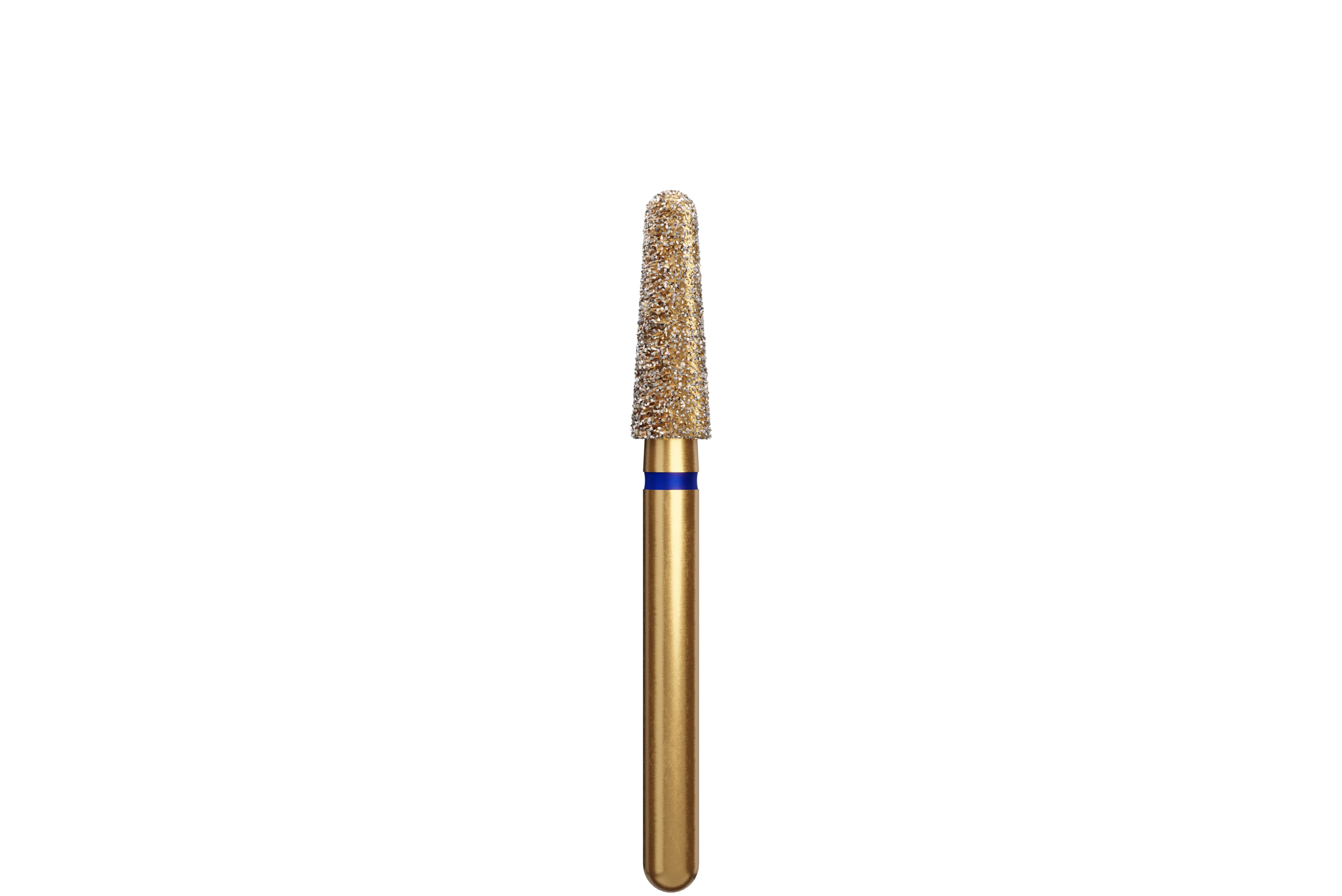 Alpen Diamond Bur, FG, Round End Taper, Medium, Blue, #856-025M, 2.5 mm Head, 7 mm Length, 5/Pk, 60032333 - Alpen Diamond Burs, FG, Round End Taper, Medium, Blue, # 856-025M, 5/Pk, 60032333 - Image 1