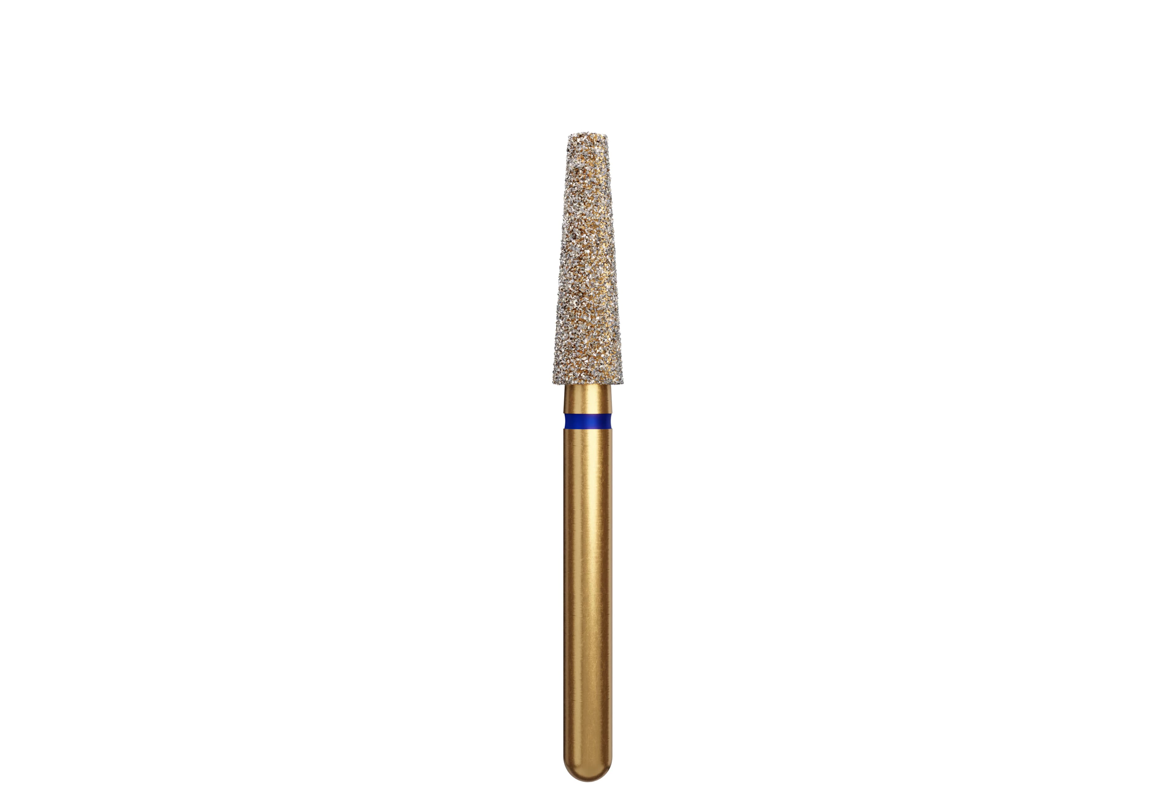 Coltene Alpen Multi-Use Multilayer Diamond Bur, FG, Medium Grit, Flat End Taper, #847-025, 2.5 mm Head Diameter, 8 mm Head Length, 5/Pkg - Alpen&reg; Diamonds - Medium - #847-025 (8.0) - Image 1