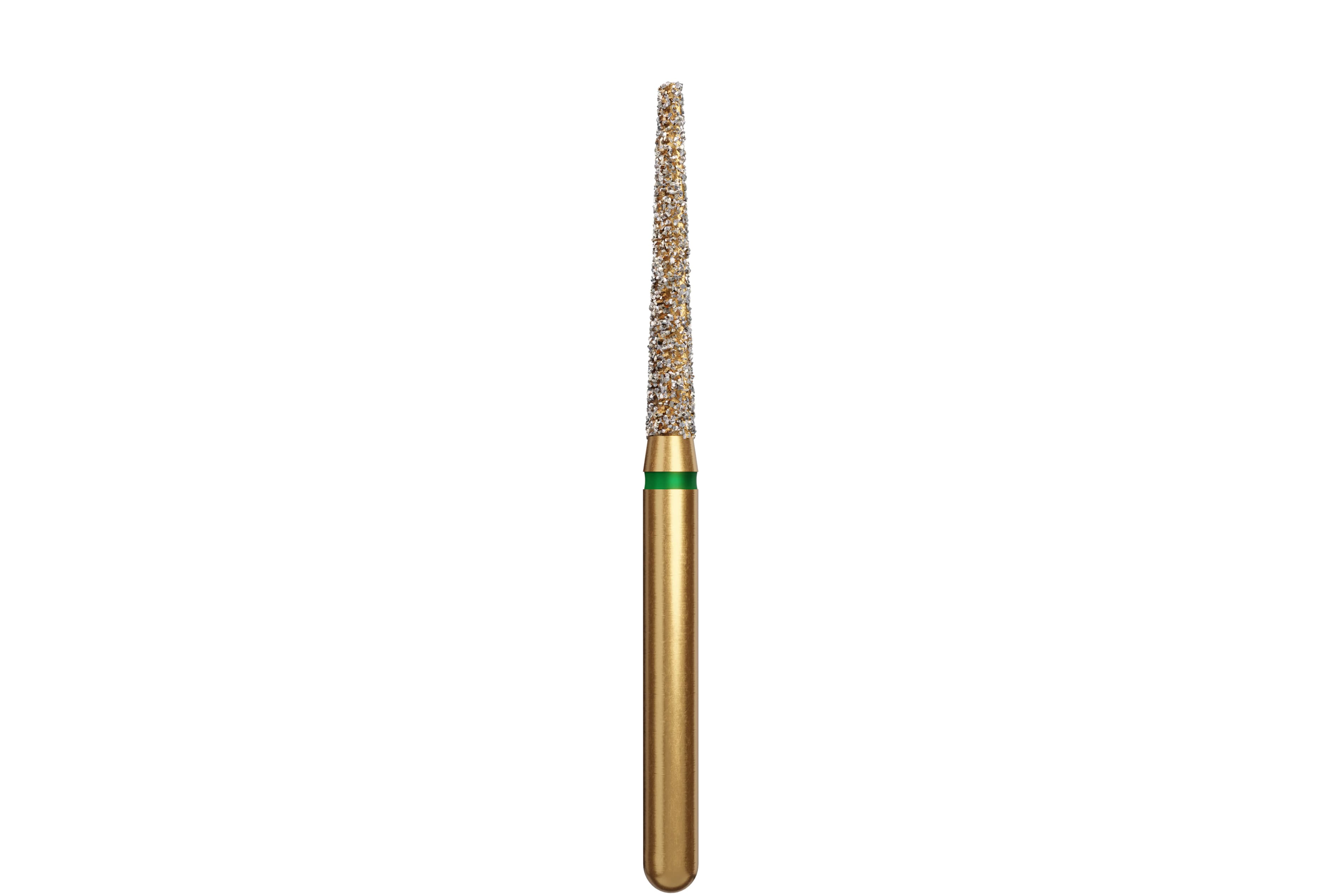 Alpen Multi-Use Multilayer Diamond Bur, Flat End Taper, Coarse, Friction Grip (FG), Green, #848-016, 1.6 mm Head Diameter, 10 mm Head Length, 5/Pk - Alpen&reg; Diamonds - Coarse - #848-016 (10.0) - Image 1