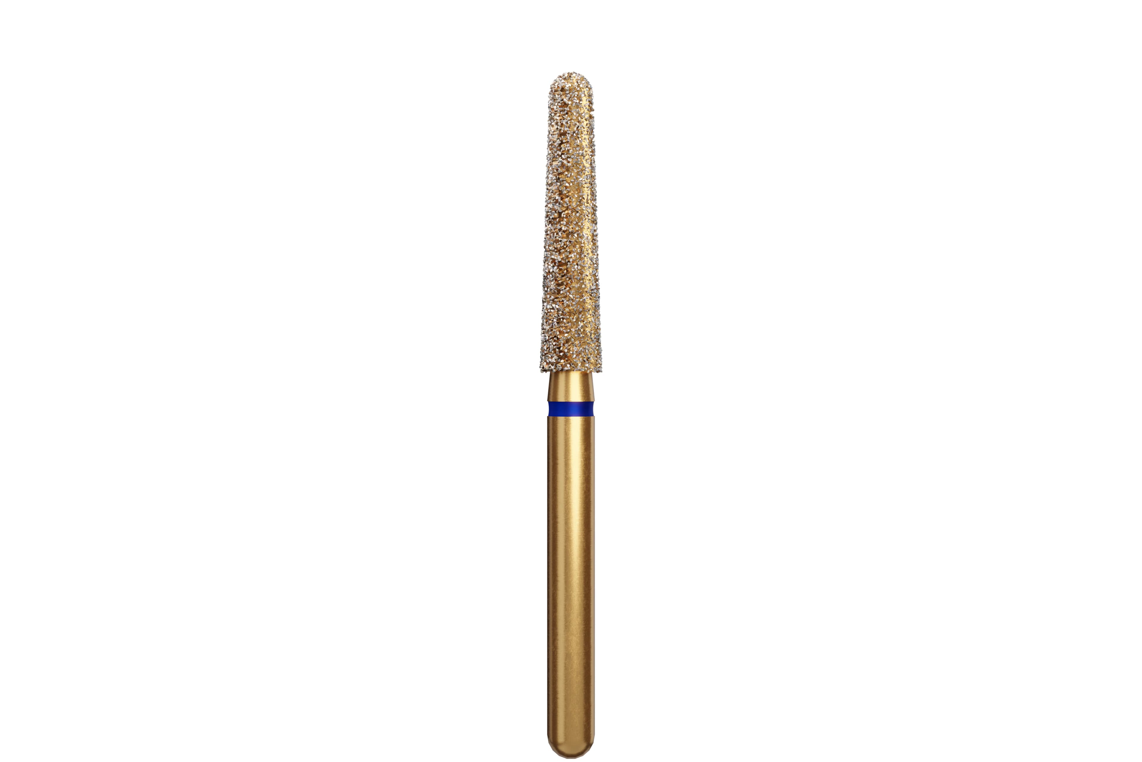 Alpen Diamond Bur, FG, Round End Taper, Medium Grit, Blue, #850-023M, 2.3 mm Head, 10 mm Head Length, 5/Pk, 60032223 - Alpen Diamond Burs, FG, Round End Taper, Medium, Blue, # 850-023M, 5/Pk, 60032223 - Image 1