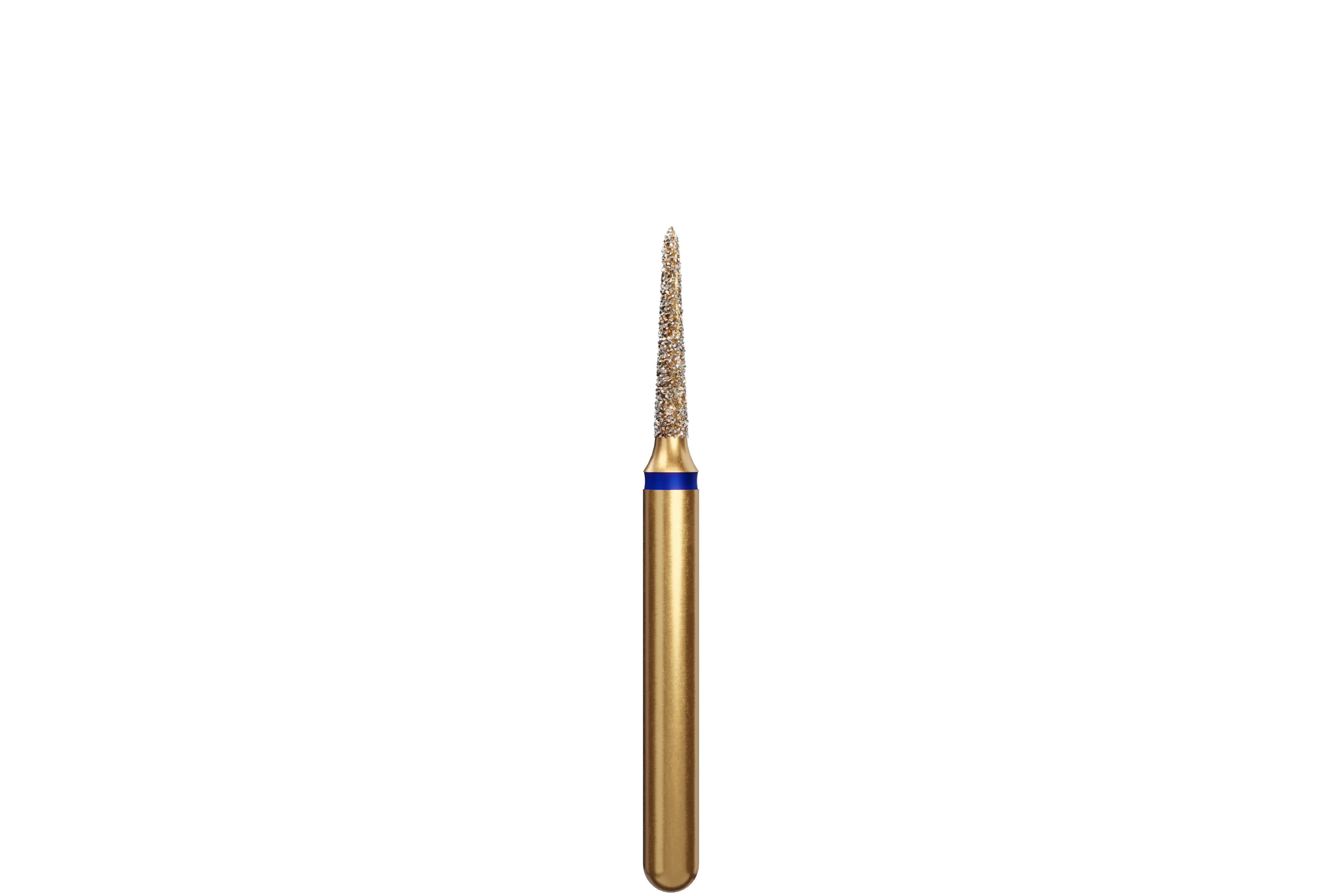 Alpen Multi-Use Multilayer Diamond Bur, FG, Medium, Tapered Torpedo/Curettage, #877K-012, 1.2 mm Head Diameter, 6 mm Head Length, Blue, 5/Pkg - Alpen&reg; Diamonds - Medium - #877K-012 (6.0) - Image 1