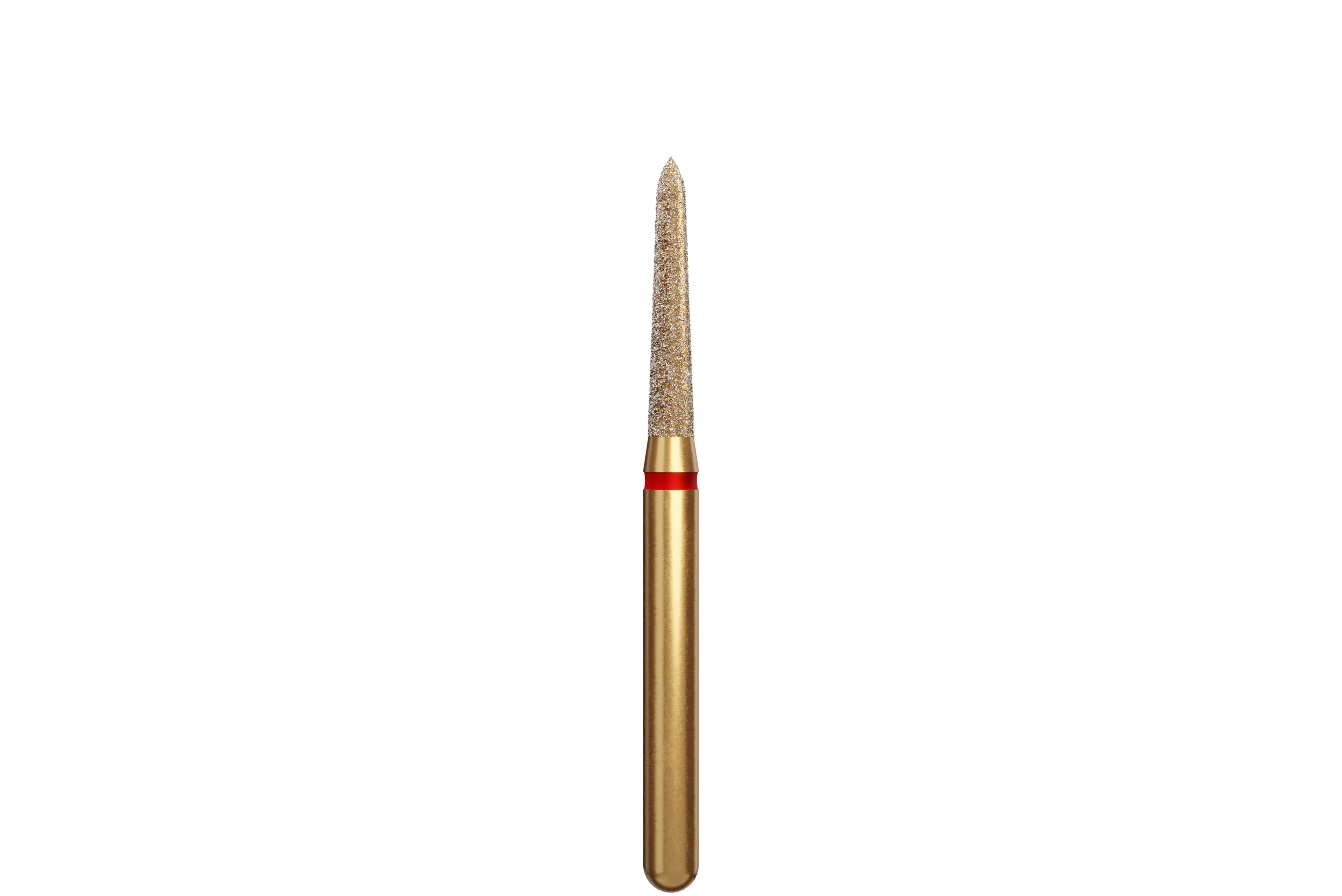 Alpen Multi-Use Multilayer Diamond Bur, FG, Fine, Tapered Torpedo/Curettage, #878K-014, 1.4 mm Head Diameter, 8 mm Head Length, 5/Pk - Alpen&reg; Diamonds - Fine - #878K-014 (8.0) - Image 1