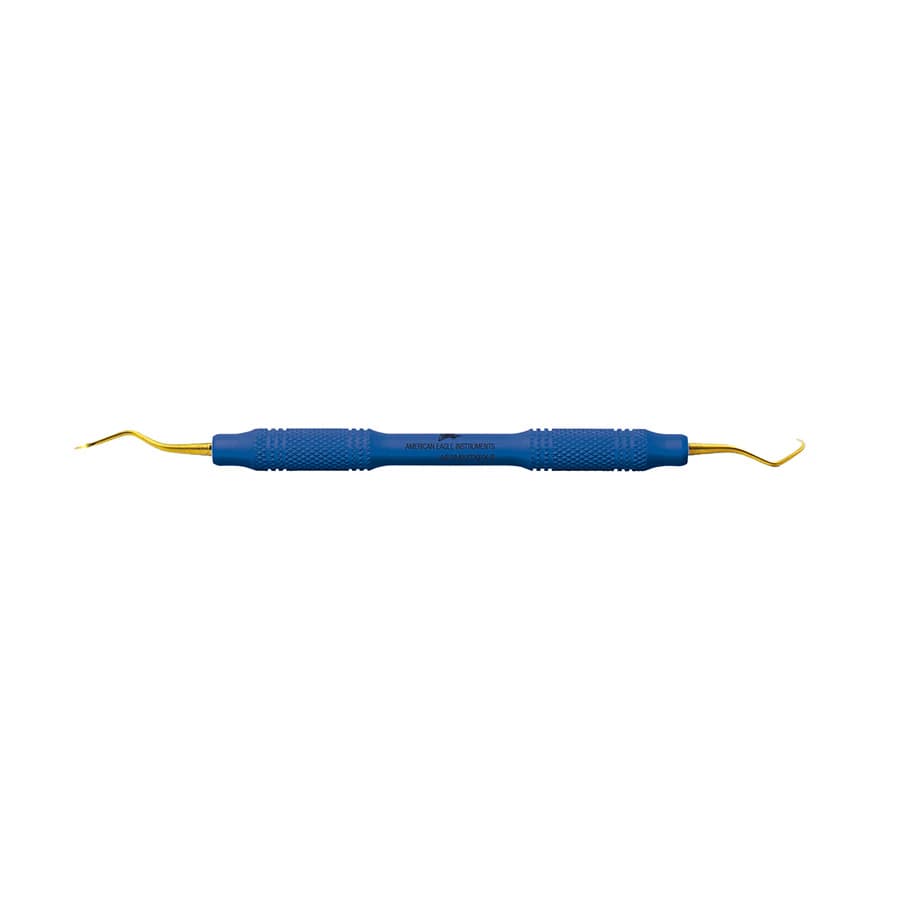 Pro Thin™ XP® SQUARED Technology Scaler M23, Posterior, Double End, Blue EagleLite Handle, 3/8" - Pro Thin™ XP® SQUARED Technology Scaler M23 posterior with plastic handle - Image 1