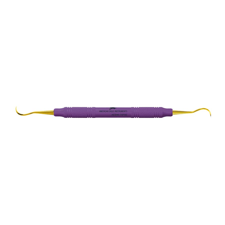 American Eagle XP® SQUARED Technology Scaler H 6-7, Universal Anterior, Purple, 3/8" Plastic Handle, Each - XP® SQUARED Technology Scaler H 6-7 universal anterior with plastic handle - Image 1
