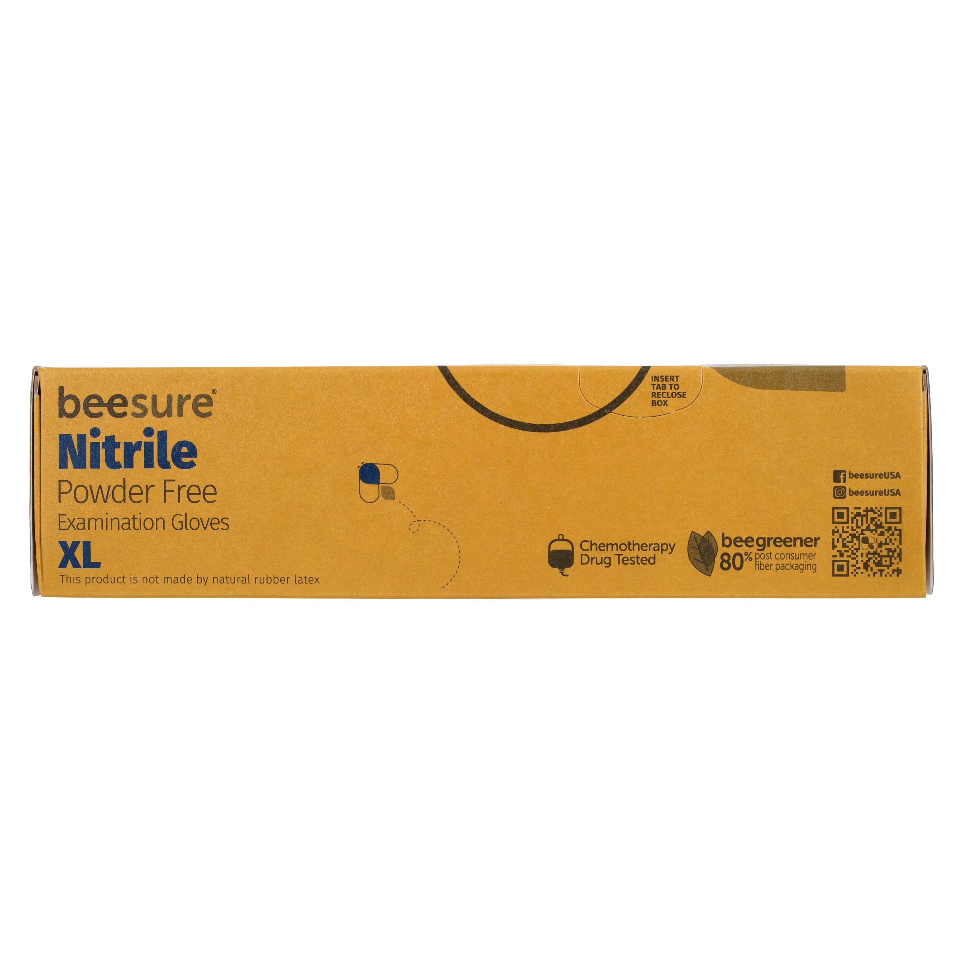BeeSure Nitrile Powder-Free Exam Gloves, Light Blue, Extra Large, 100/Box, BE1119 thumbnail 5