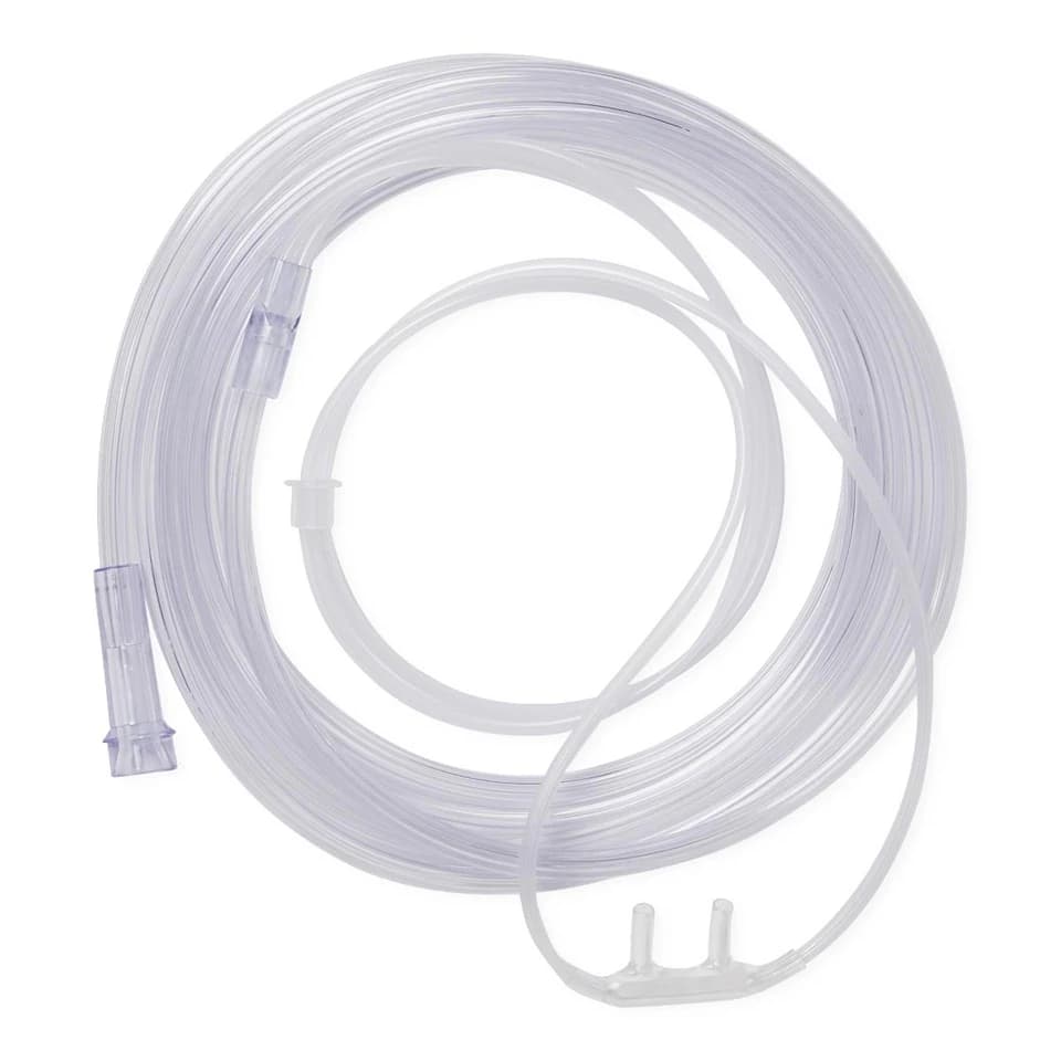 Medline Adult Soft-Touch Nasal Cannula, 7 ft Tubing, 50/Case - Nasal Cannula Adult Soft - Image 1