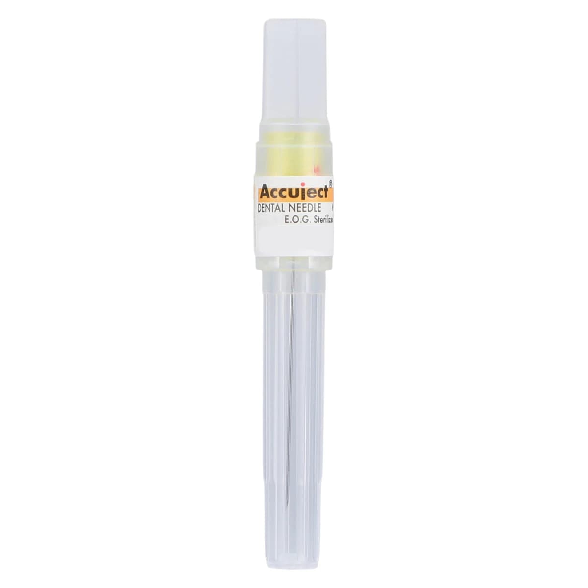 Accuject Disposable Dental Needles, Plastic Hub, 27 Gauge Long (32mm), Yellow, Sterile, 100/Box, 900805 thumbnail 3