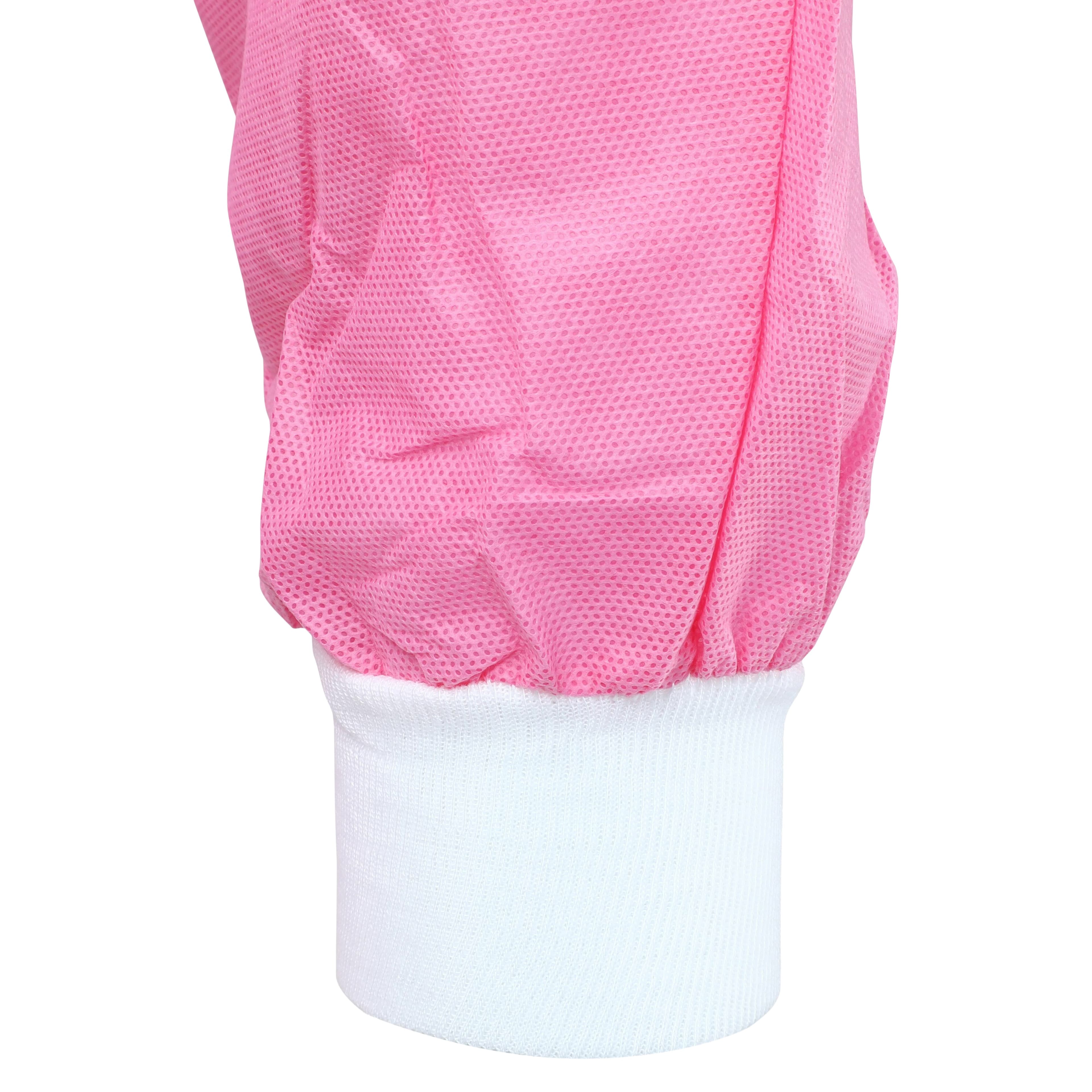 Dukal FitMe Lab Coat, Raspberry Pink, X-Large, 10/Pack, UGC-6609-XL thumbnail 5