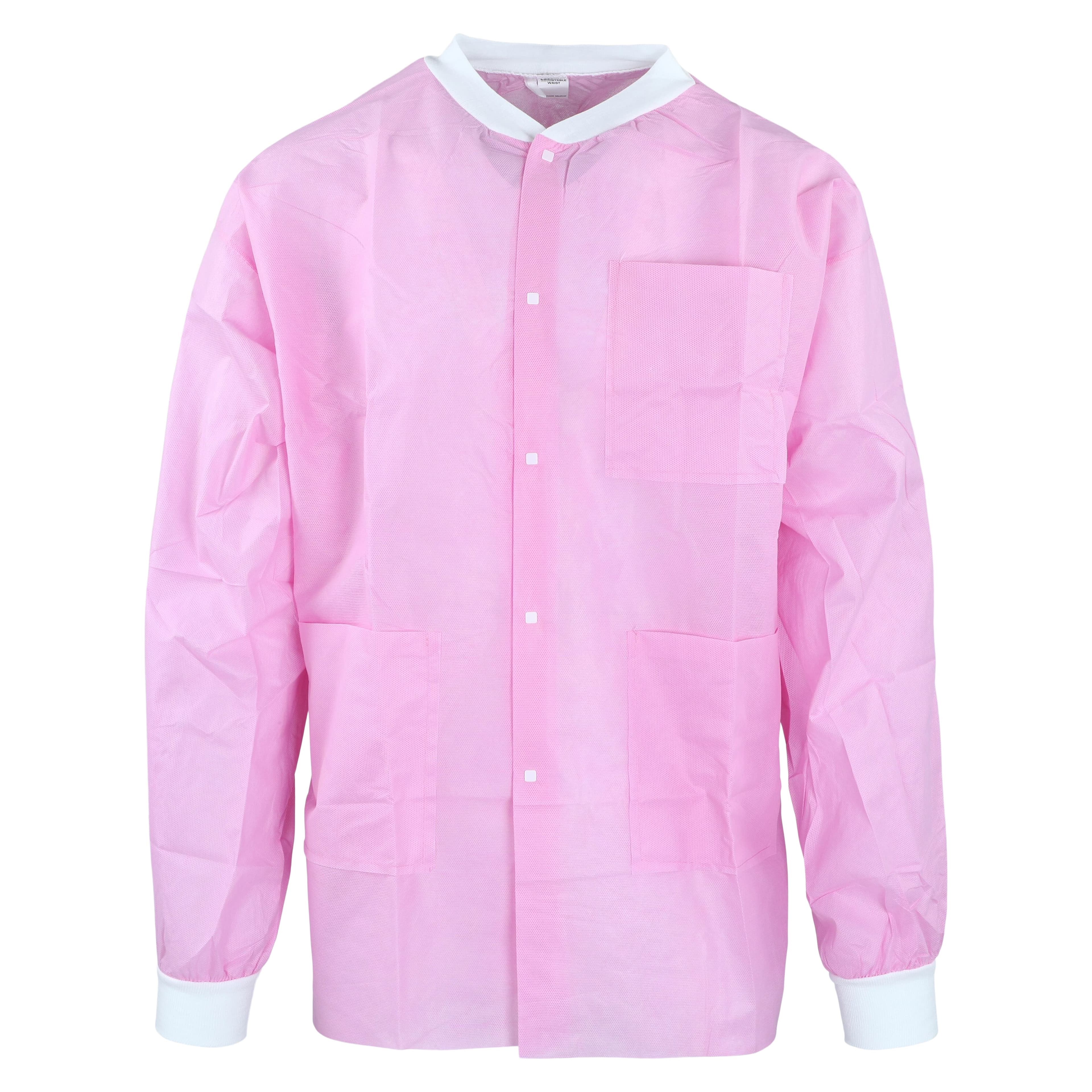 FitMe Lab Jacket, Bubblegum Pink, Large, 10/Bag thumbnail 2