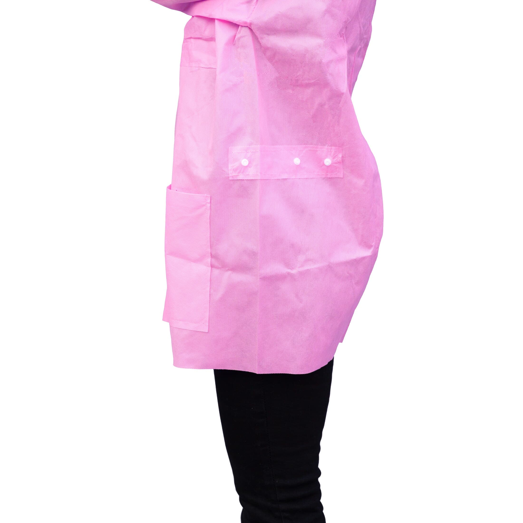 FitMe Lab Jacket, Bubblegum Pink, Large, 10/Bag thumbnail 3