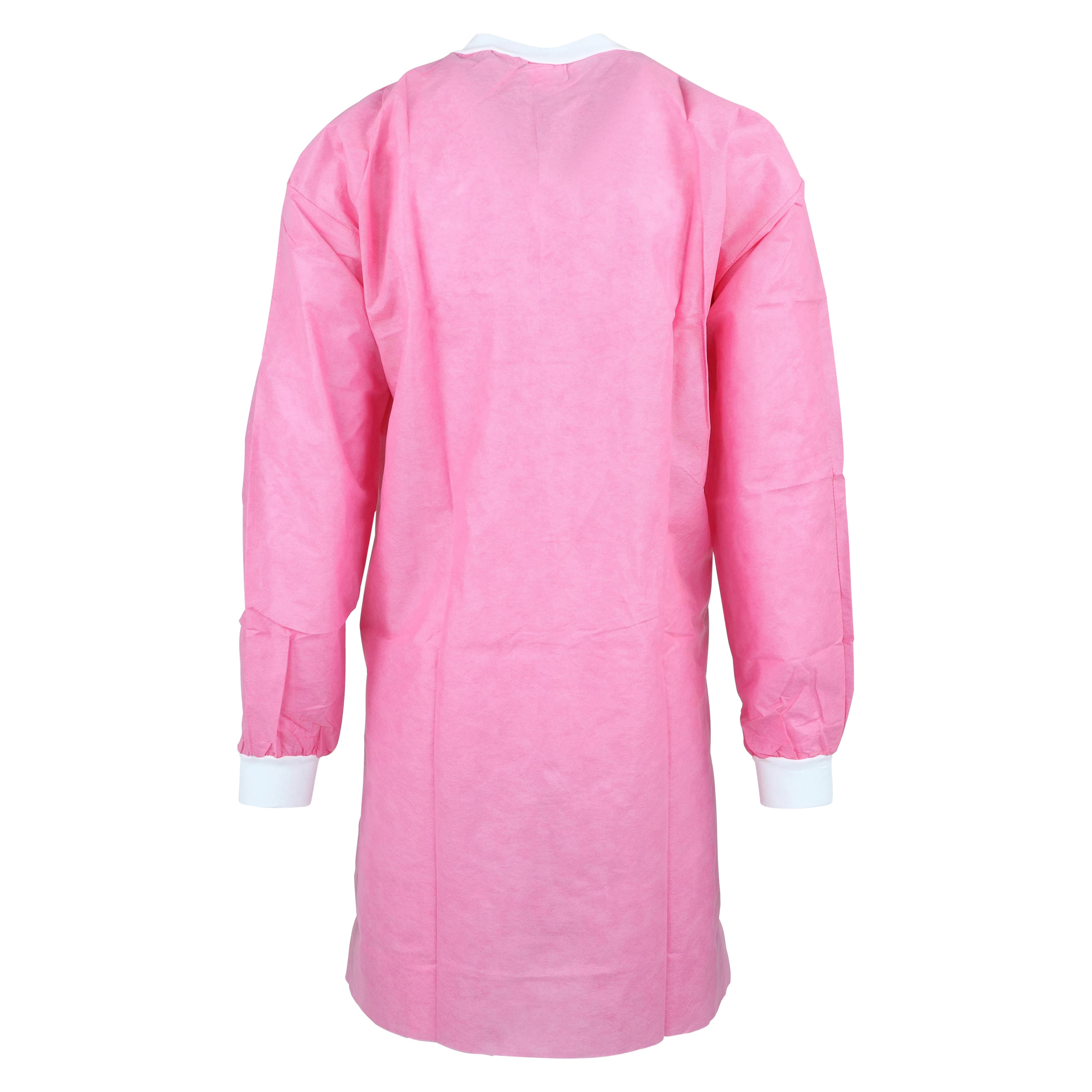 FiTMe Lab Coat, Raspberry Pink, Large, 10/Bag, UGC-6609-L thumbnail 4