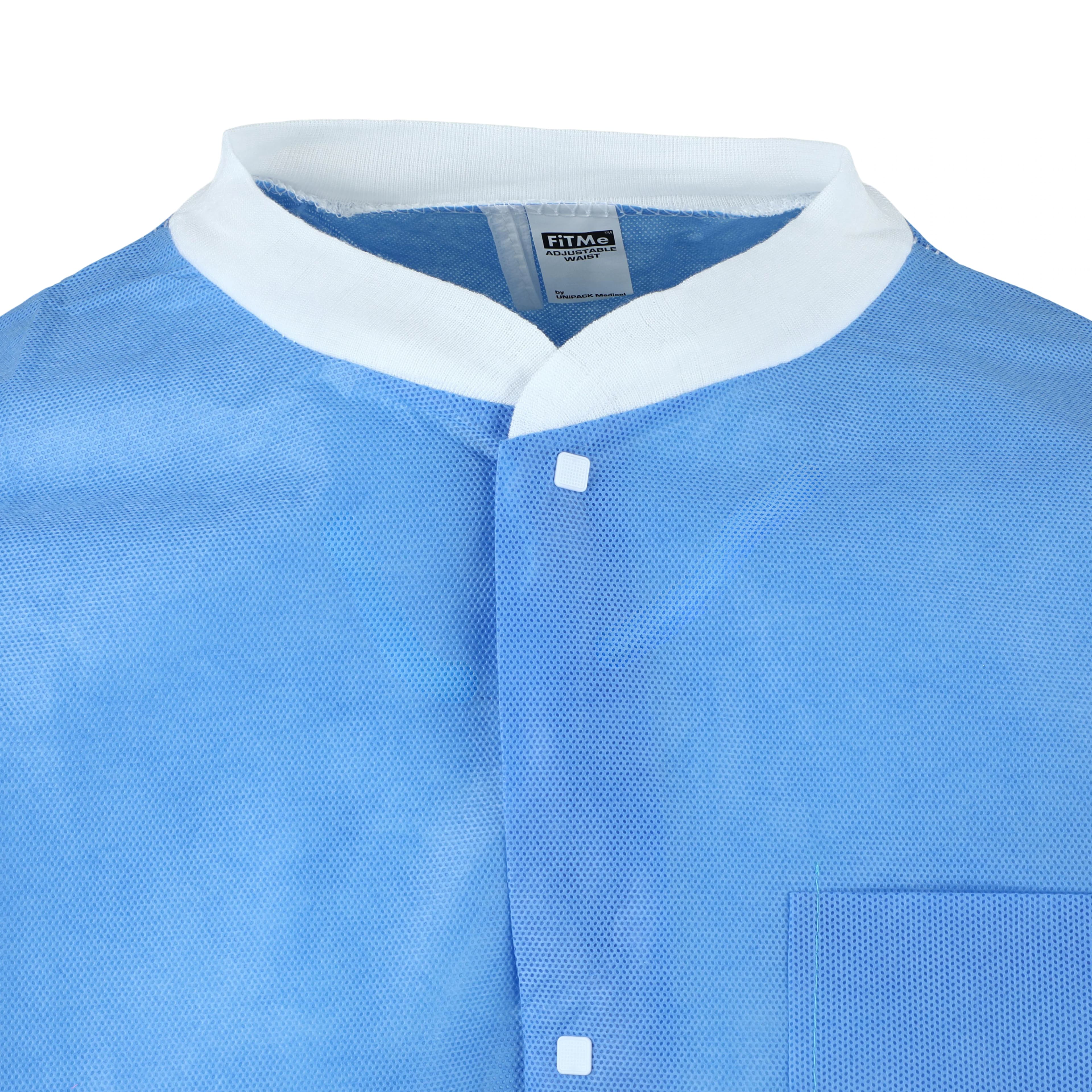 FitMe Lab Coat, Medical Blue, Large, 10/Bag, UGC-6613-L thumbnail 6