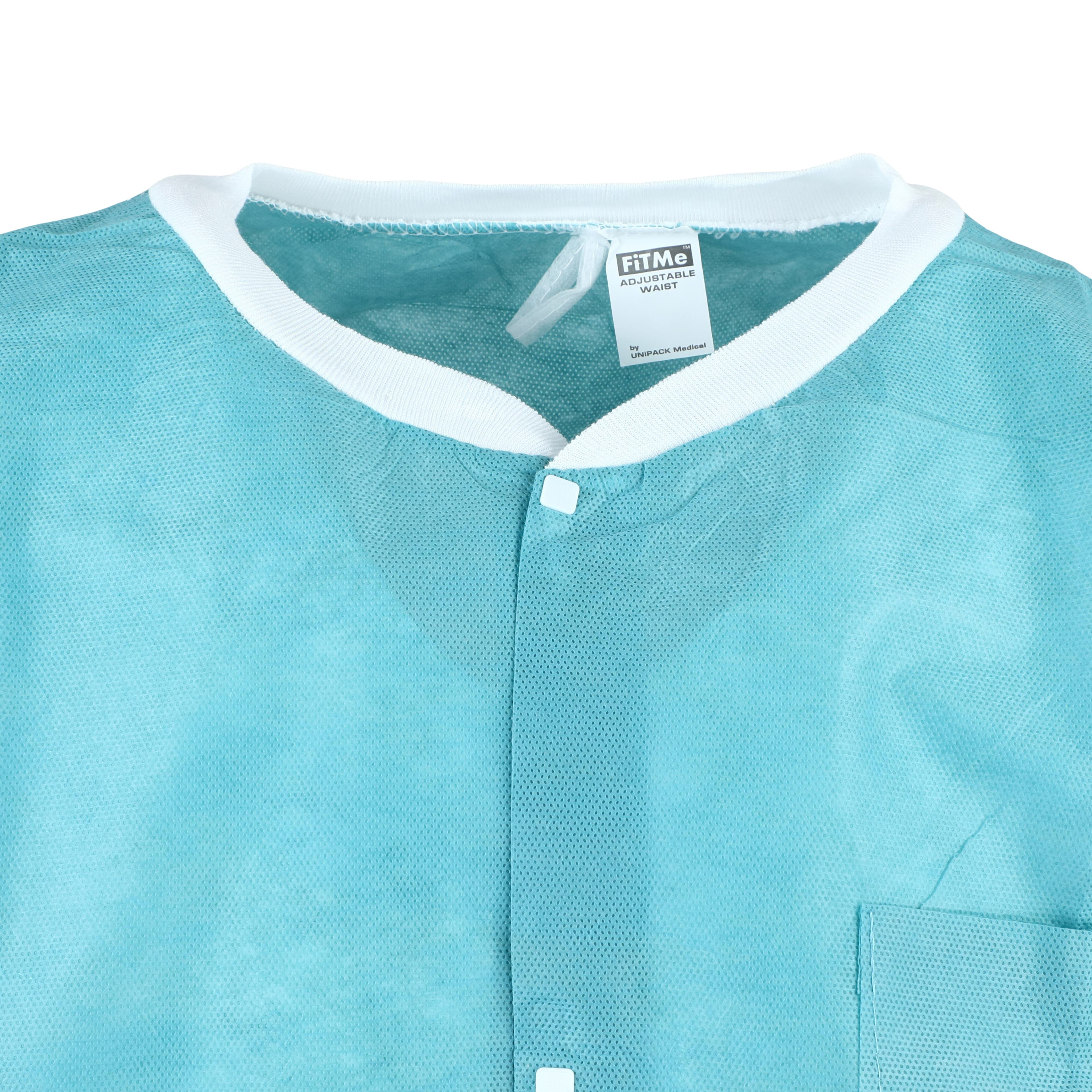 Dukal FitMe Lab Coat, Teal/Green, Small, 10/Pack, UGC-6605-S thumbnail 6
