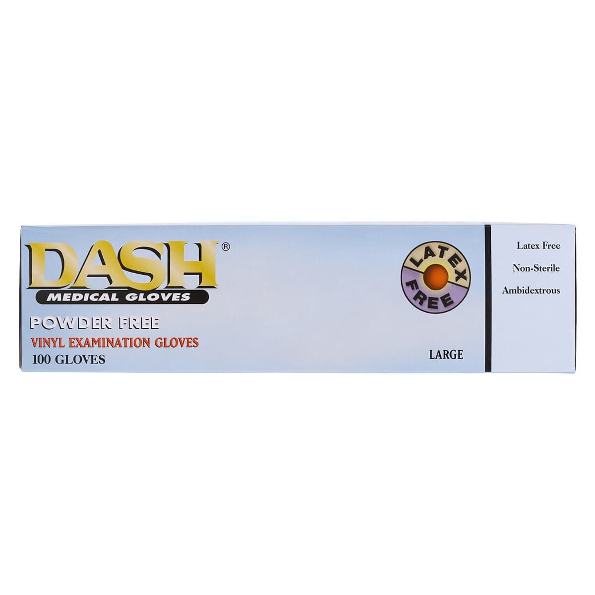 Dash Vinyl Powder-Free Exam Gloves, Latex-Free, Clear, Large, 100/Box, SPF100L thumbnail 5