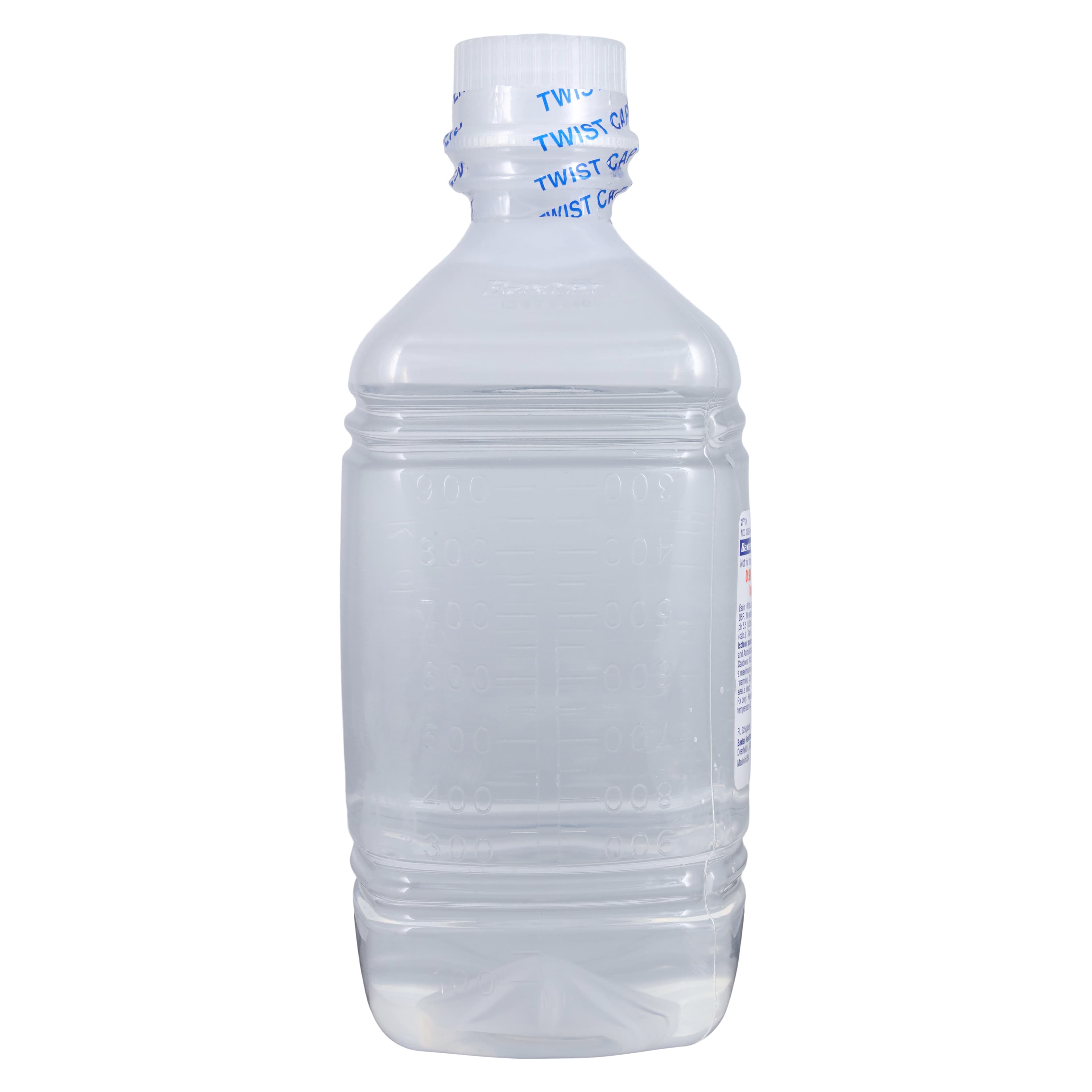 Baxter 0.9% Sodium Chloride Irrigation, USP, 1000 mL Plastic Pour Bottle, Sterile, 2F7124 thumbnail 2