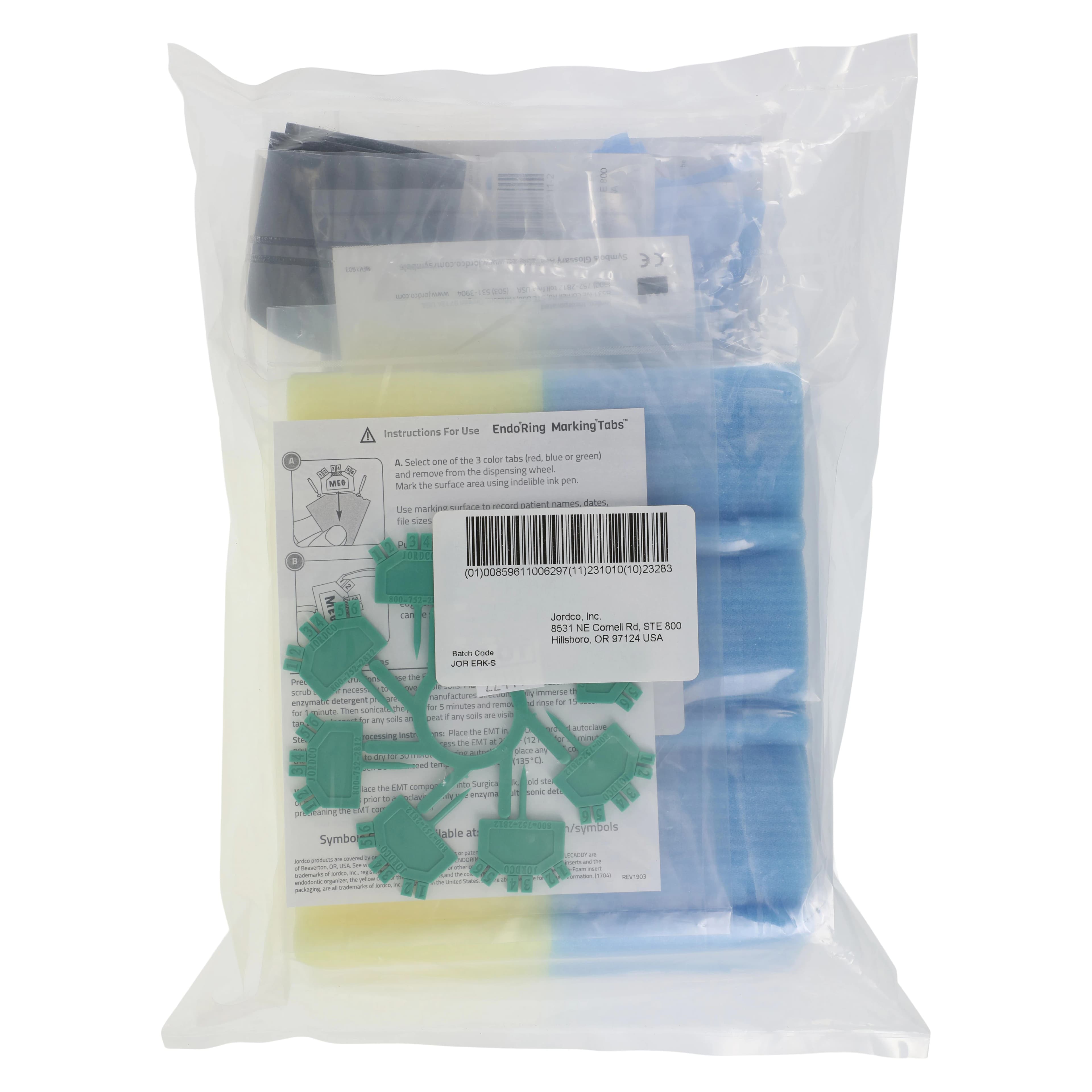 Jordco EndoRing Original Kit, Endodontic Instrument Organizer, Blue Ring with E-Foam Inserts and EndoGel, ERK thumbnail 13