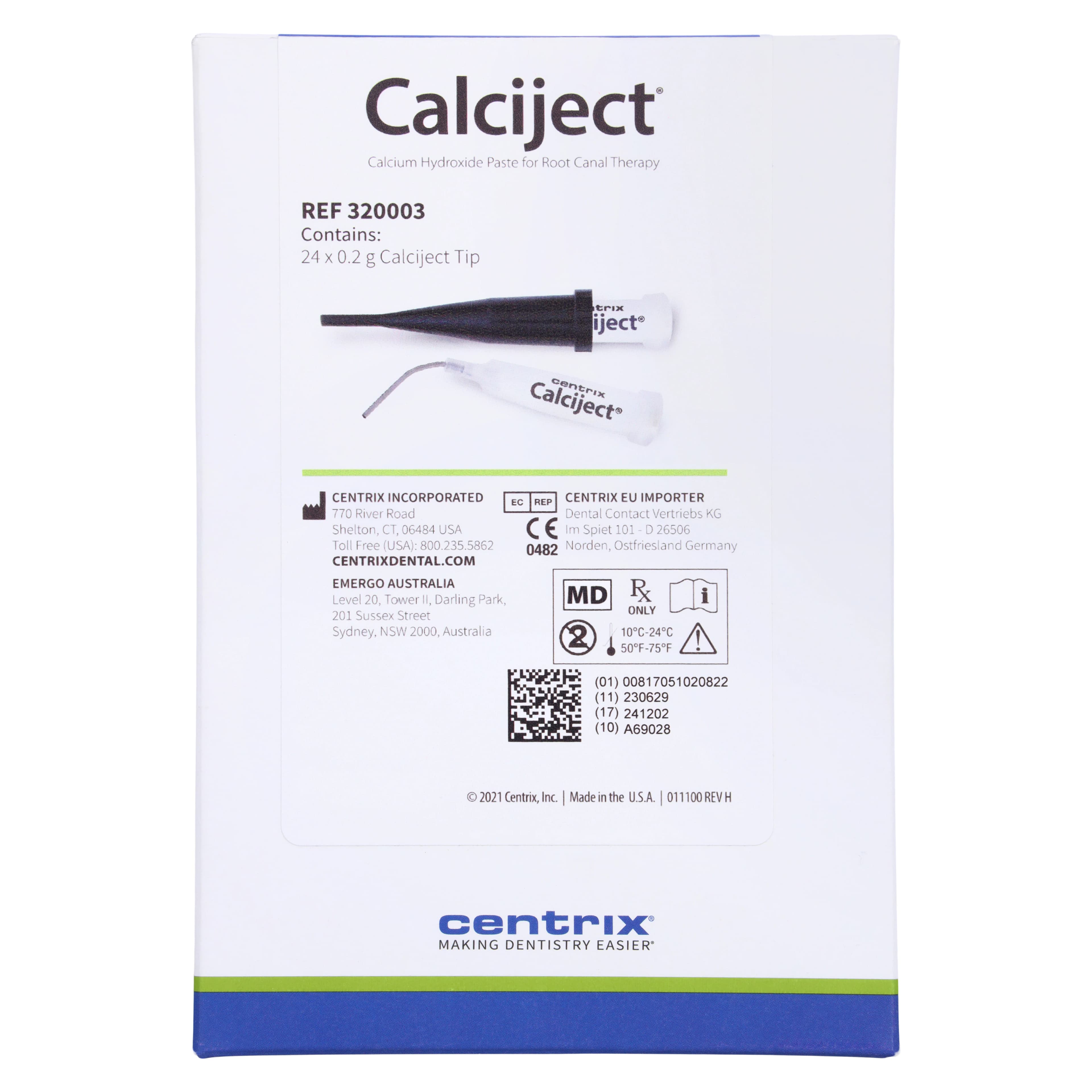 Calciject Calcium Hydroxide Paste, Radiopaque, 0.2 g Single-Dose NeedleTube Tips, 24/Box, 320003 thumbnail 5