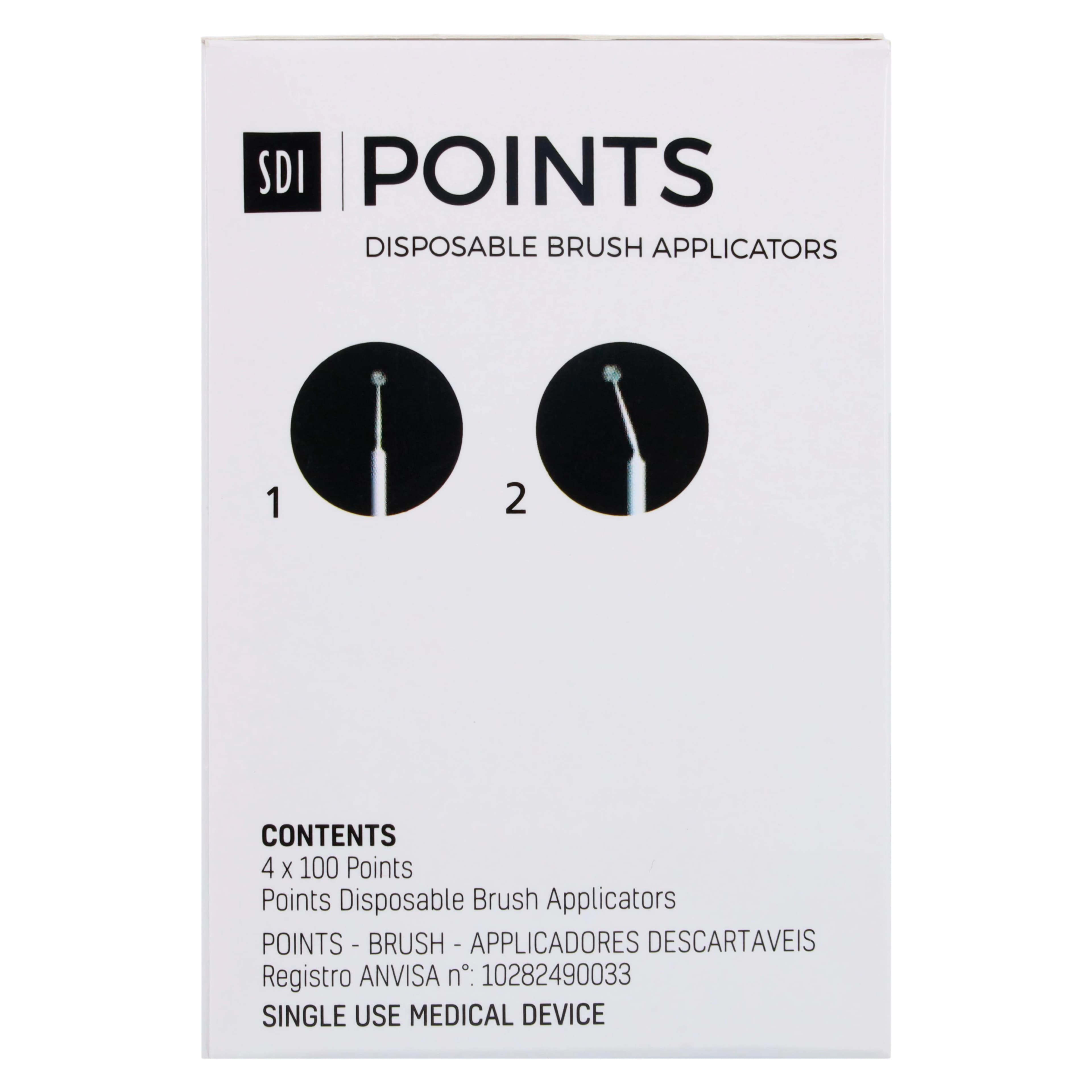 Points Disposable Brush Applicators, Assorted (Superfine Purple, Fine Green, Medium Blue), Bendable, 400/Pkg, 8100123 thumbnail 5