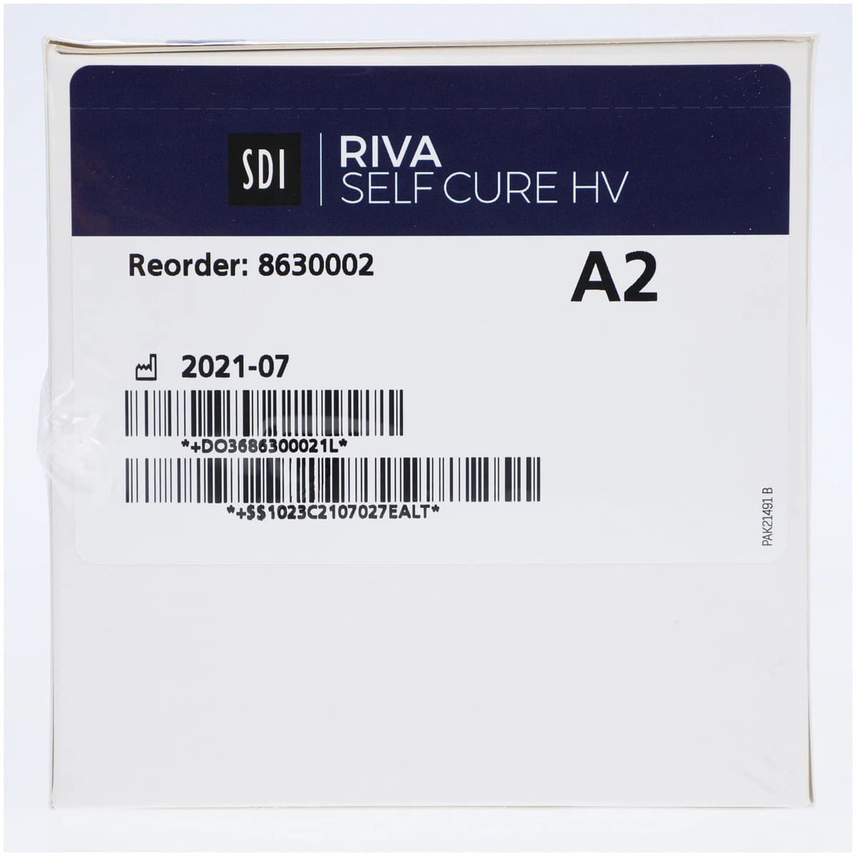 Riva Self Cure HV Glass Ionomer Restorative Capsules, Shade A2, 50/Box, 8630002 thumbnail 4