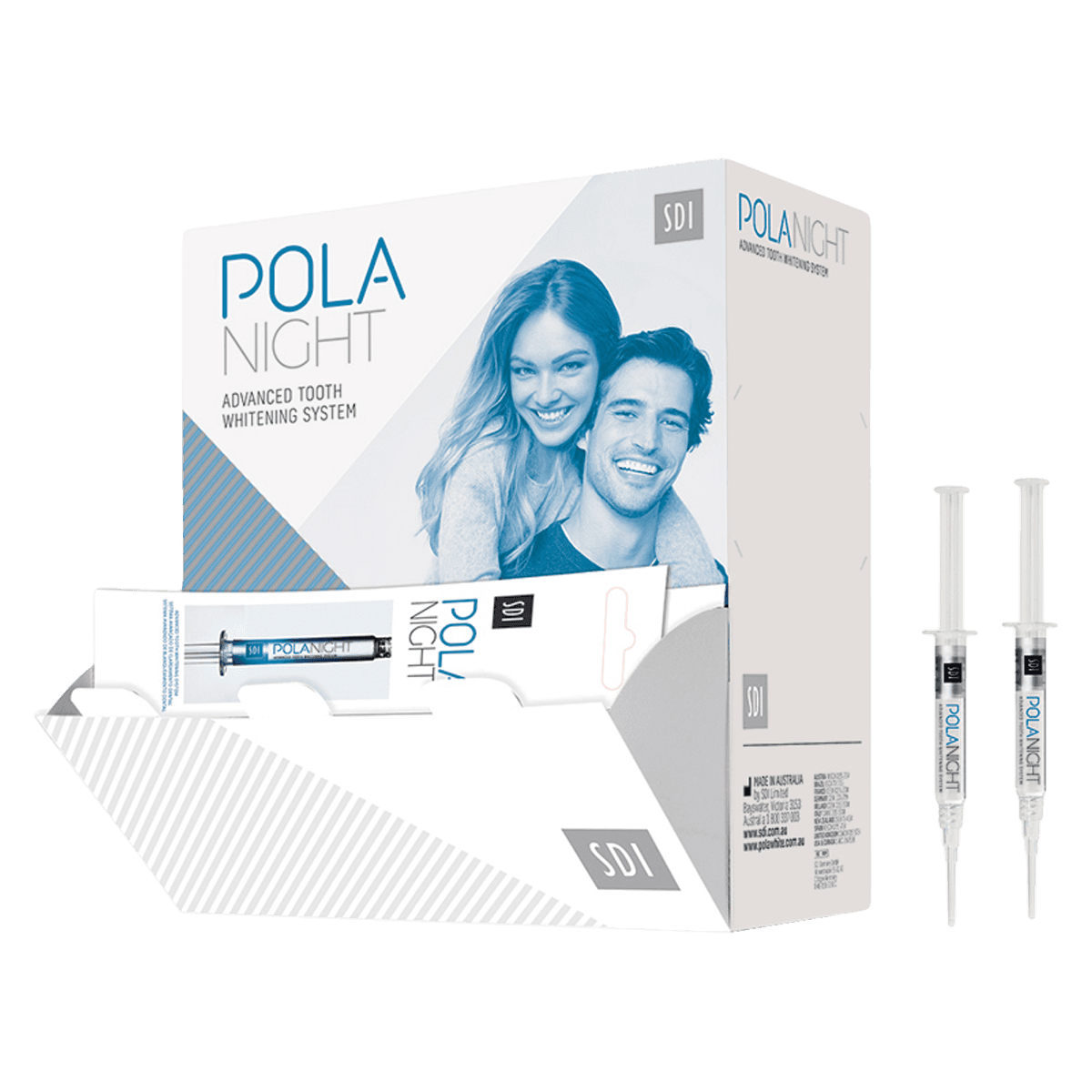 Pola Night 16% Carbamide Peroxide Take-Home Whitening Dispenser Pack, 3 g Syringes, Spearmint, 50/Box, 7700072 - Pola Day + Night Take-Home Whitening - 16% Pola Night - Syringe Refill - Image 1