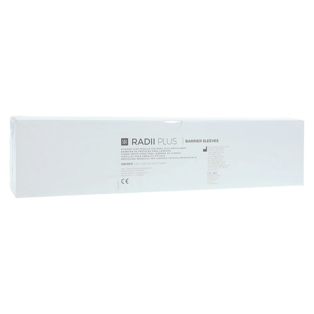 SDI Radii Plus Curing Light Barrier Sleeves, Disposable, 1000/Pk, 5600055 - Radii Plus - Barrier Sleeves - Image 1
