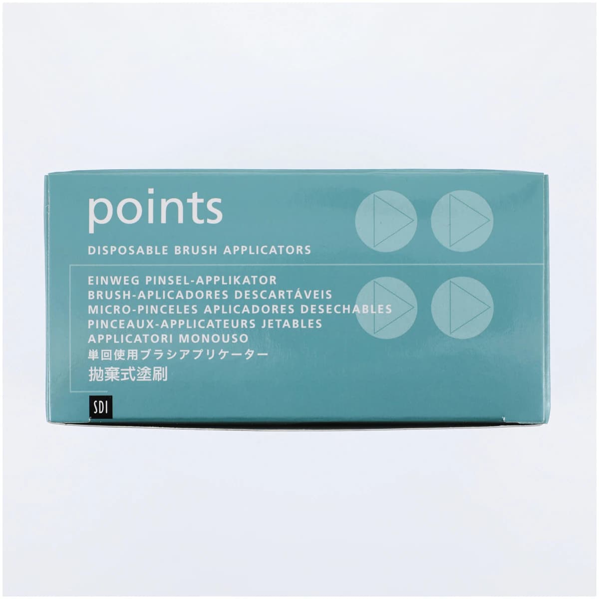 Points Disposable Brush Applicators, Medium, Light Blue, 400/Pk, 8100119 thumbnail 2