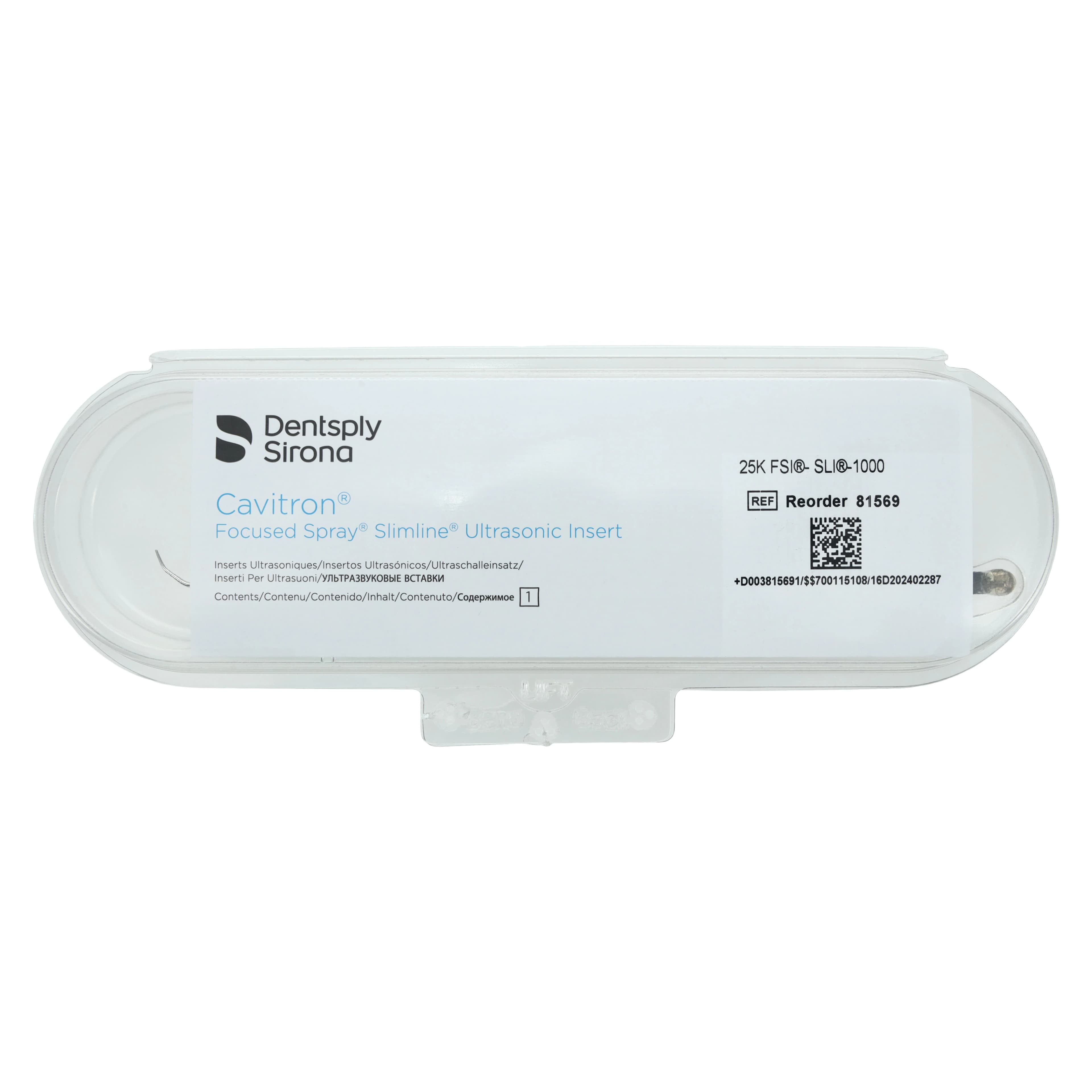 Cavitron FSI-SLI 1000 Focused Spray SlimLine Ultrasonic Insert, 25 kHz, Light Green Grip, Triple Bend, Thin, 1/Pk, 81569 thumbnail 7