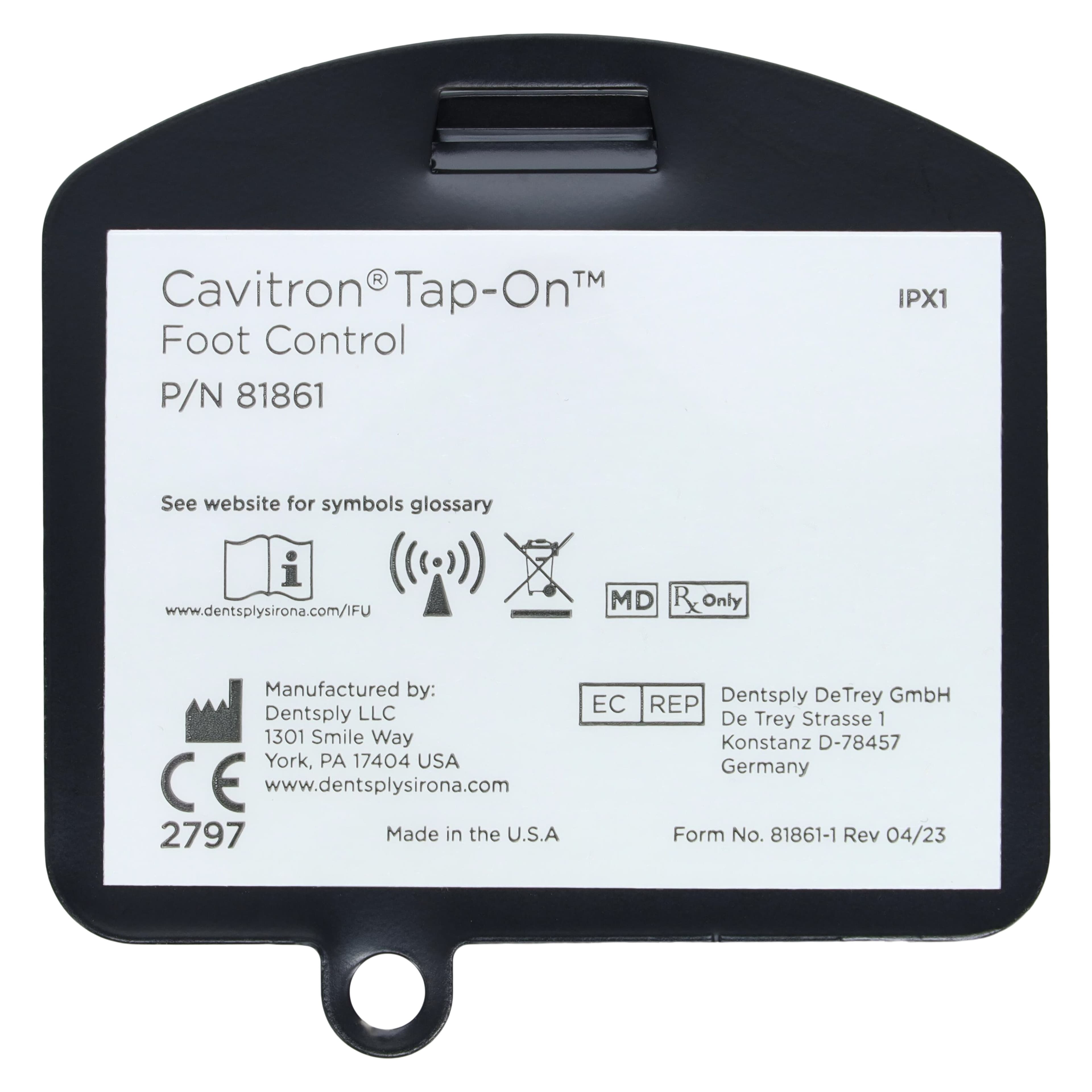 Cavitron Tap-On Wireless Foot Pedal, G136/137-PKD, 81872 thumbnail 5