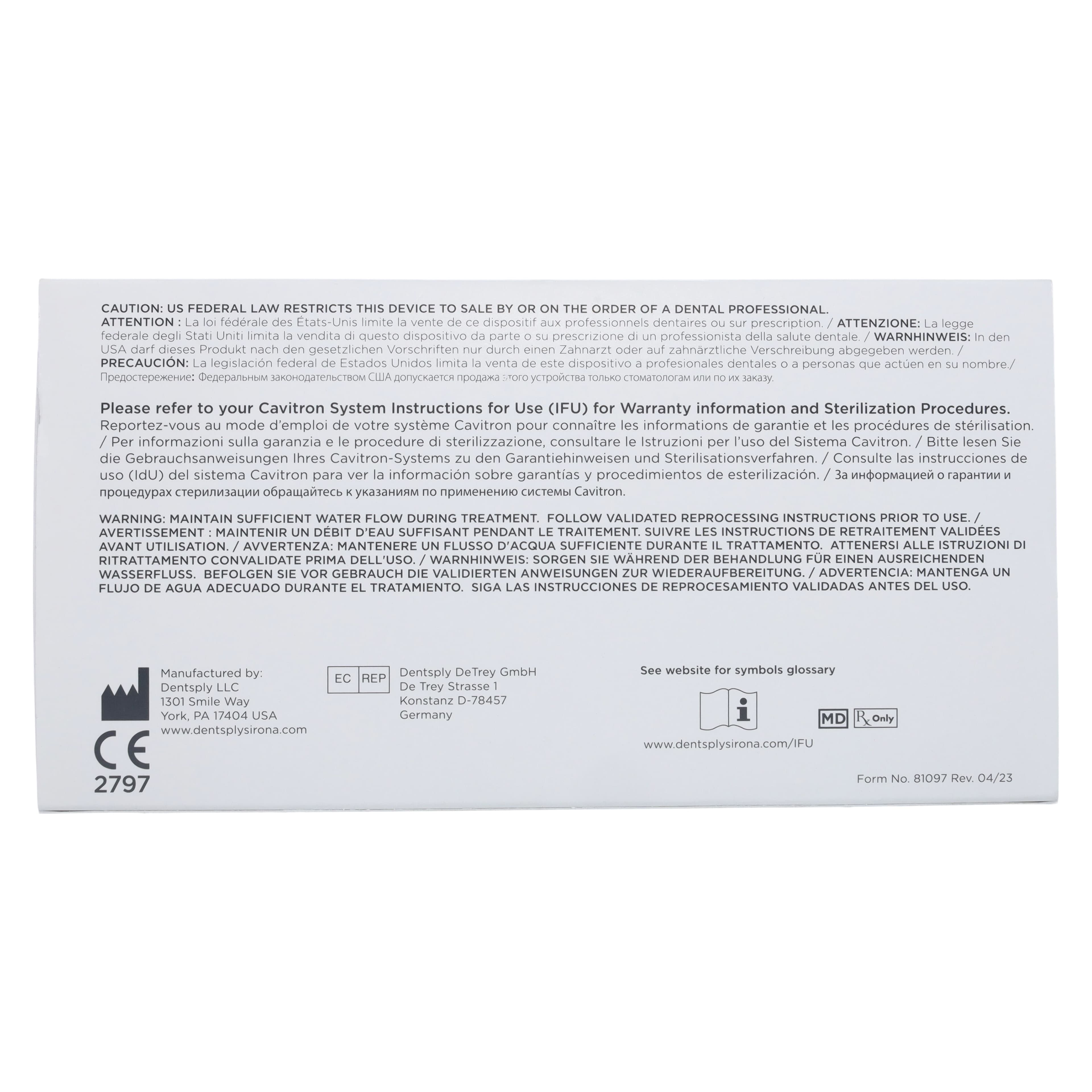 Cavitron Steri-Mate Detachable Sterilizable Ultrasonic Scaler Handpiece, Gray, 30K, 3/Pkg, 8183003 thumbnail 6