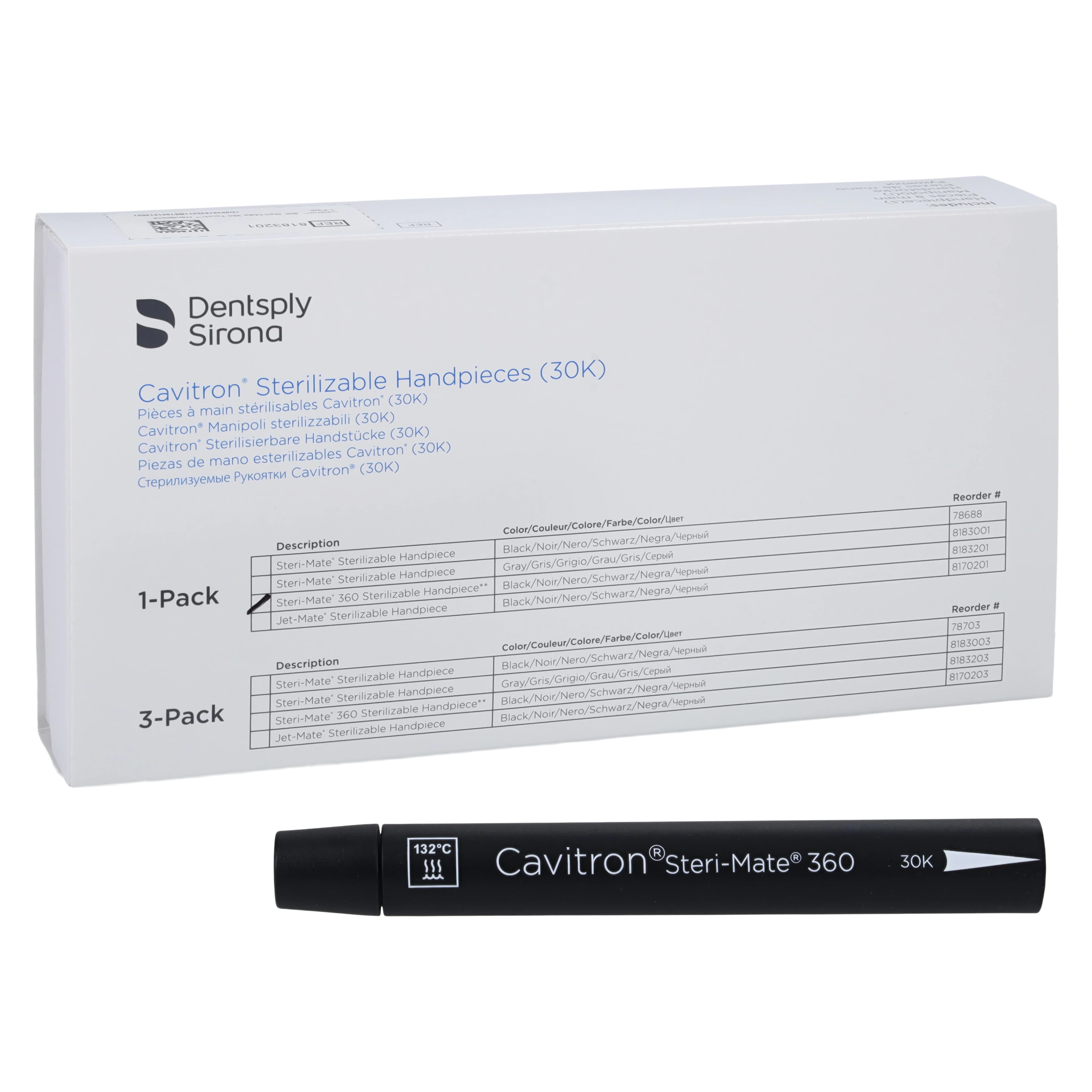 Cavitron Steri-Mate 360 Ultrasonic Scaler Handpiece, 30 kHz, Rotating, Autoclavable, 1/Pk, 8183201 thumbnail 2