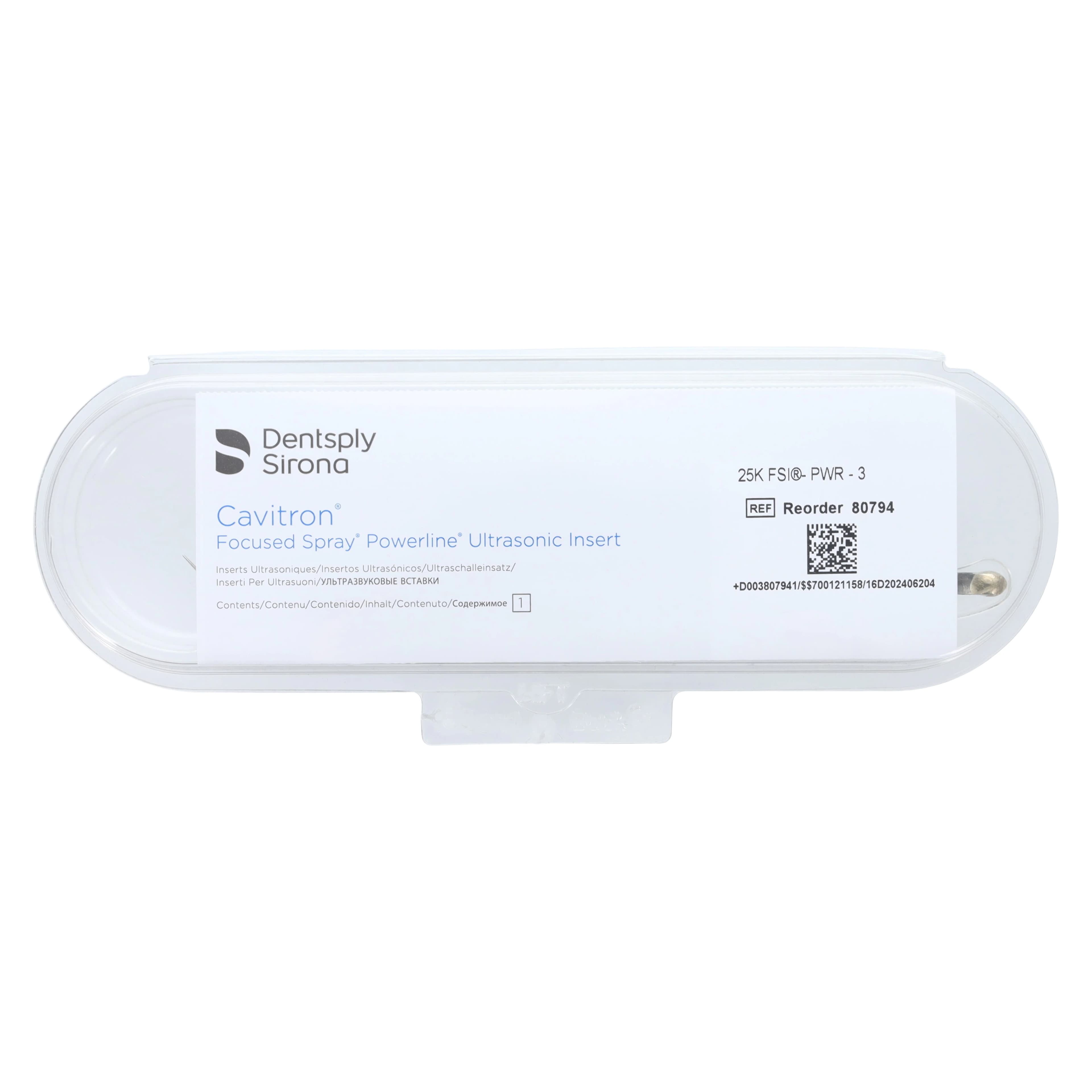 Cavitron FSI Focused Spray Powerline 3 Ultrasonic Insert, 25 kHz, Light Blue Grip, FSI-PWR-3, 80794, Each thumbnail 2