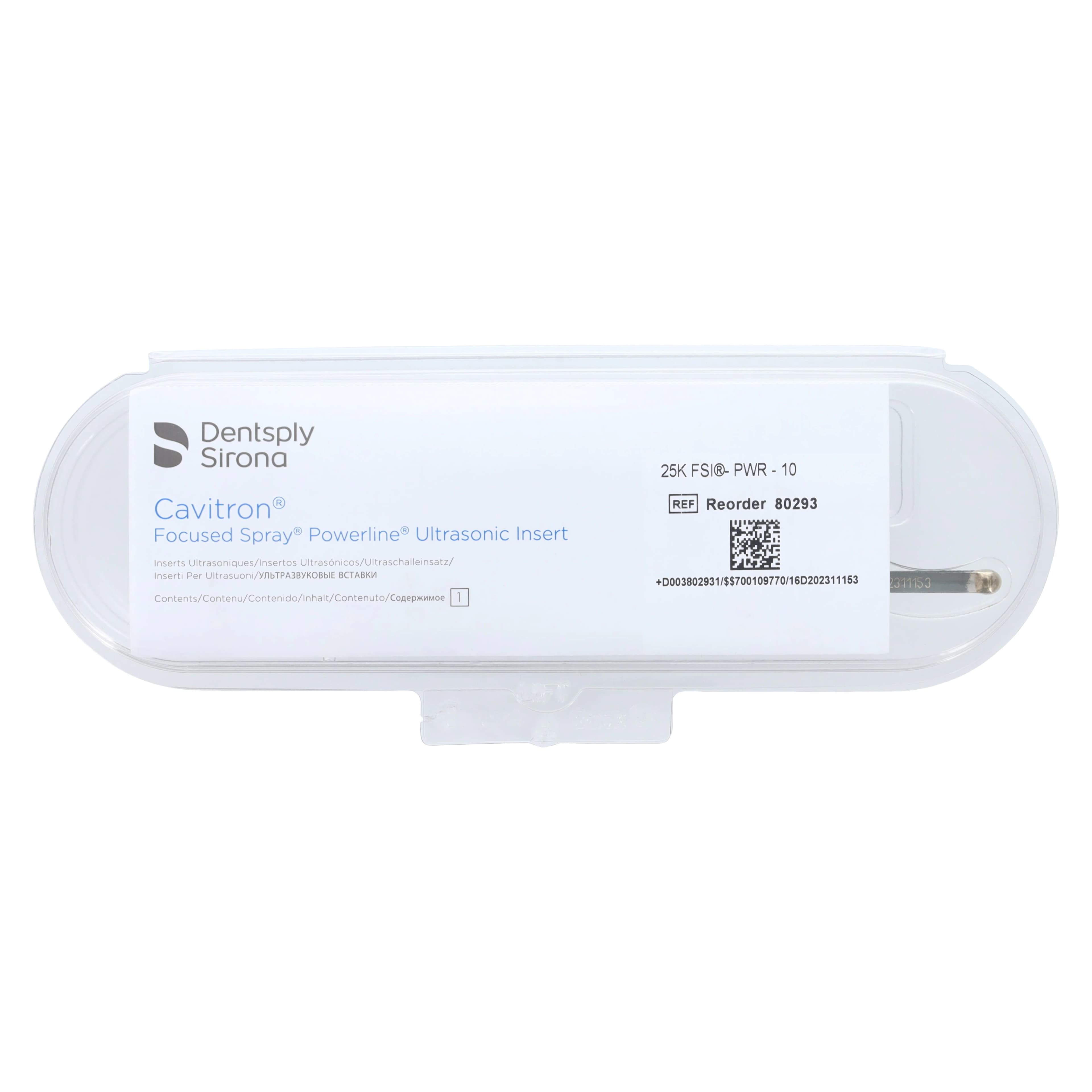 Cavitron FSI PowerLINE-10 Ultrasonic Insert, 25 kHz, Light Blue Grip, 1/Pk, 80293 thumbnail 2