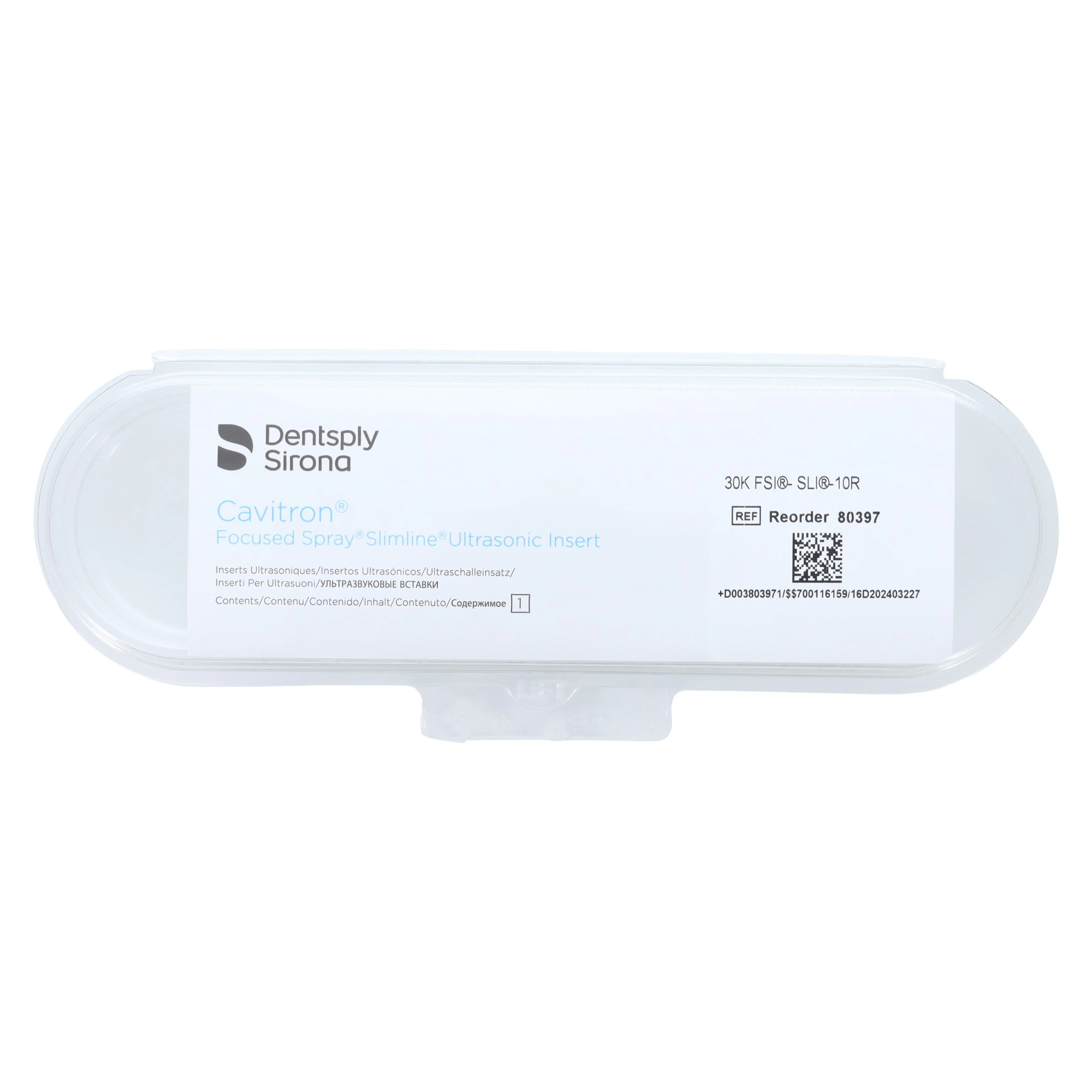 Cavitron FSI Slimline Ultrasonic Insert, FSI-SLI-10R, Right Curve, 30 kHz, Dark Green Grip, 1/Pk, 80397 thumbnail 2