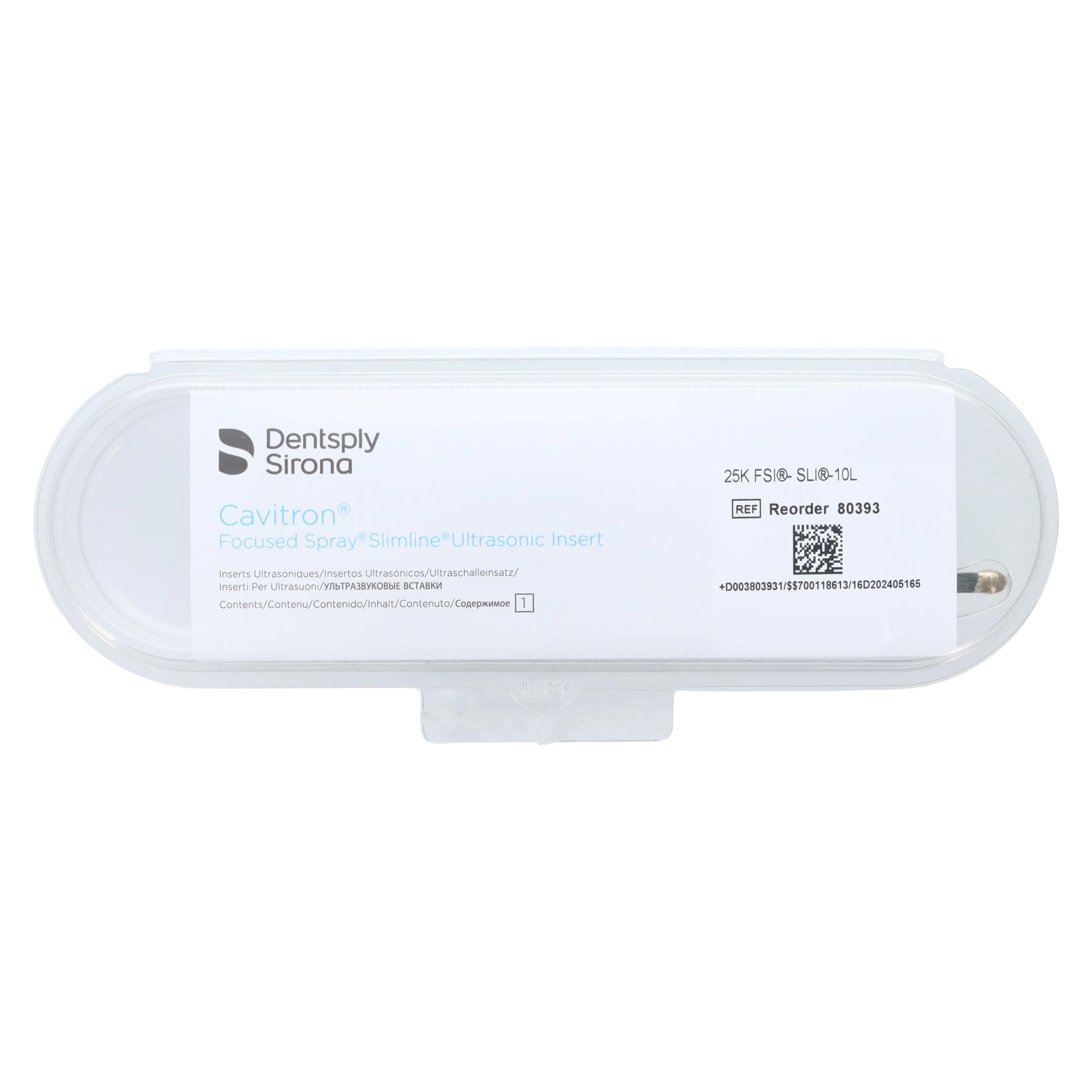 Cavitron FSI Focused Spray Slimline Ultrasonic Insert, FSI-SLI 10L, 25 kHz, Left, Light Green, 1/Pk, 80393 thumbnail 2