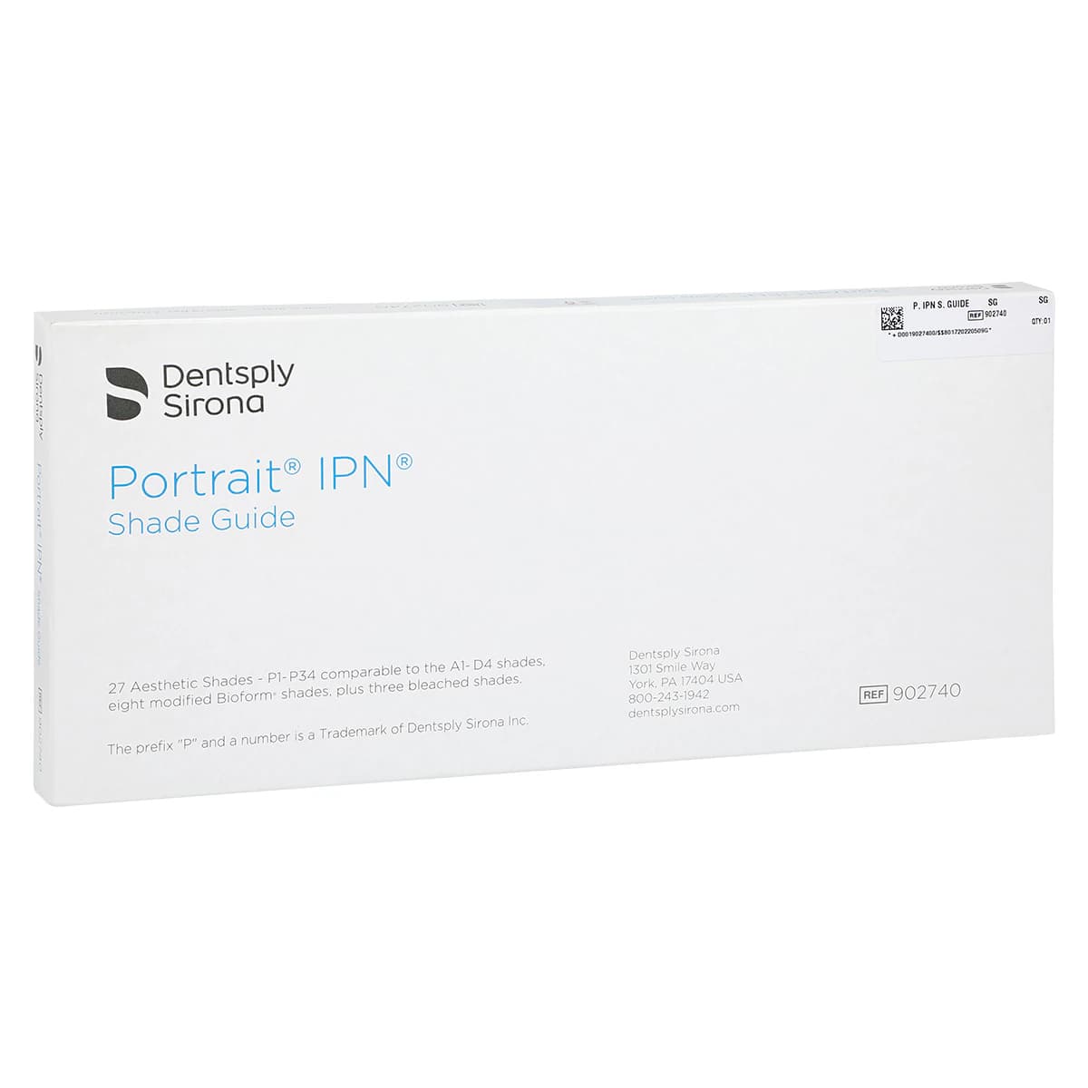Dentsply Trubyte Portrait IPN Shade Guide, 27 Shades, 902740 - Portrait IPN Shade Guide - Image 1