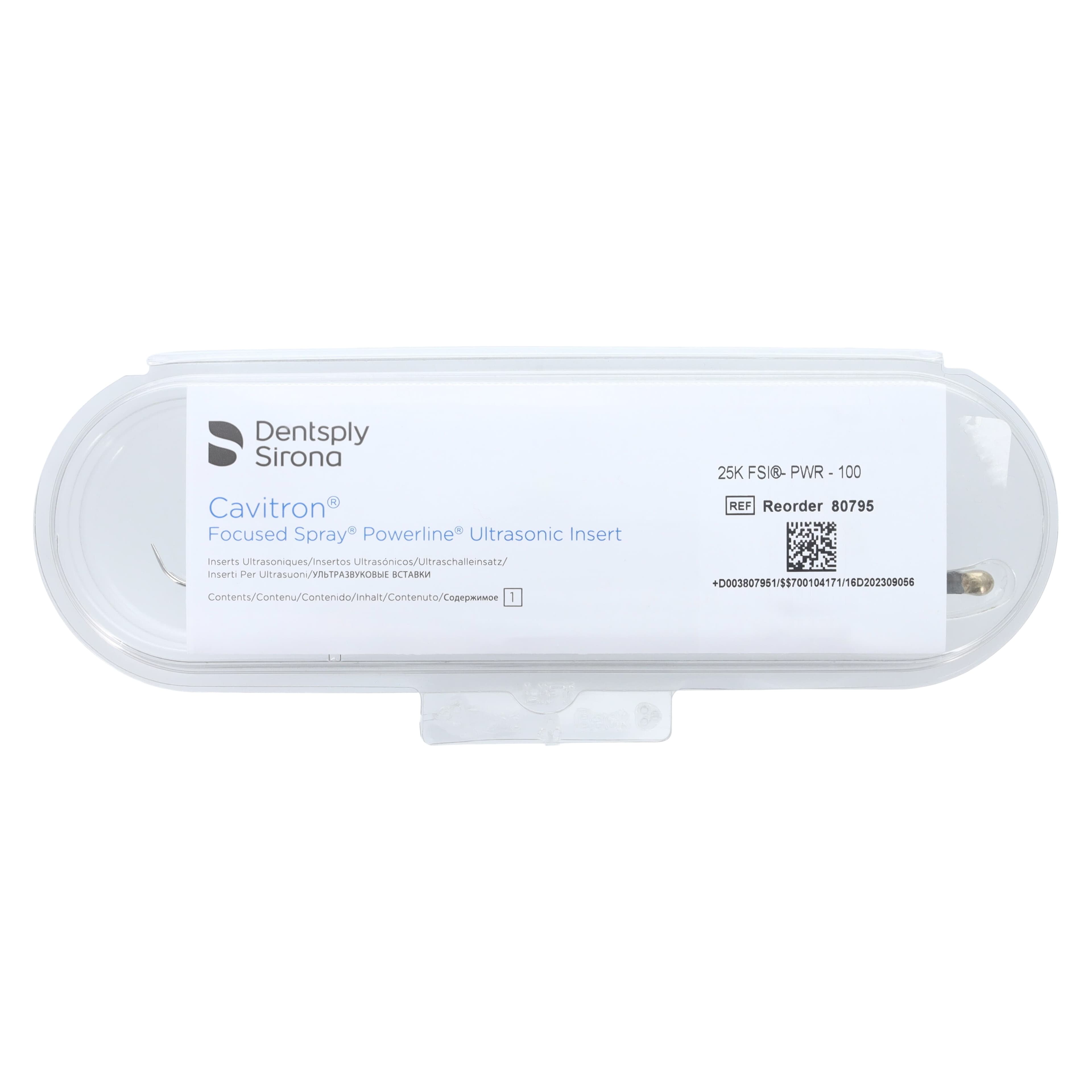 Cavitron FSI PowerLINE-100 Ultrasonic Insert, 25K, Thin, Light Blue Grip, 1/Pk, 80795 thumbnail 2