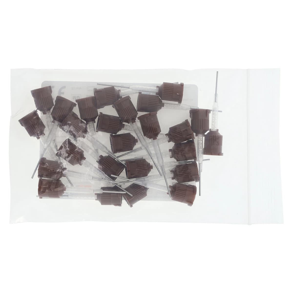 Bulk EZ Pre-Bent Mixing/Applicator Tips, 19 Gauge, Brown, 25/Pk, 94793 thumbnail 2