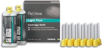 Kulzer Flexitime VPS Impression Material, Light Flow, 50 mL Automix Cartridges, Refill, 2/Box, 40005040 - Flexitime Cartridge Light 50ml Refill 2Bx - Image 1