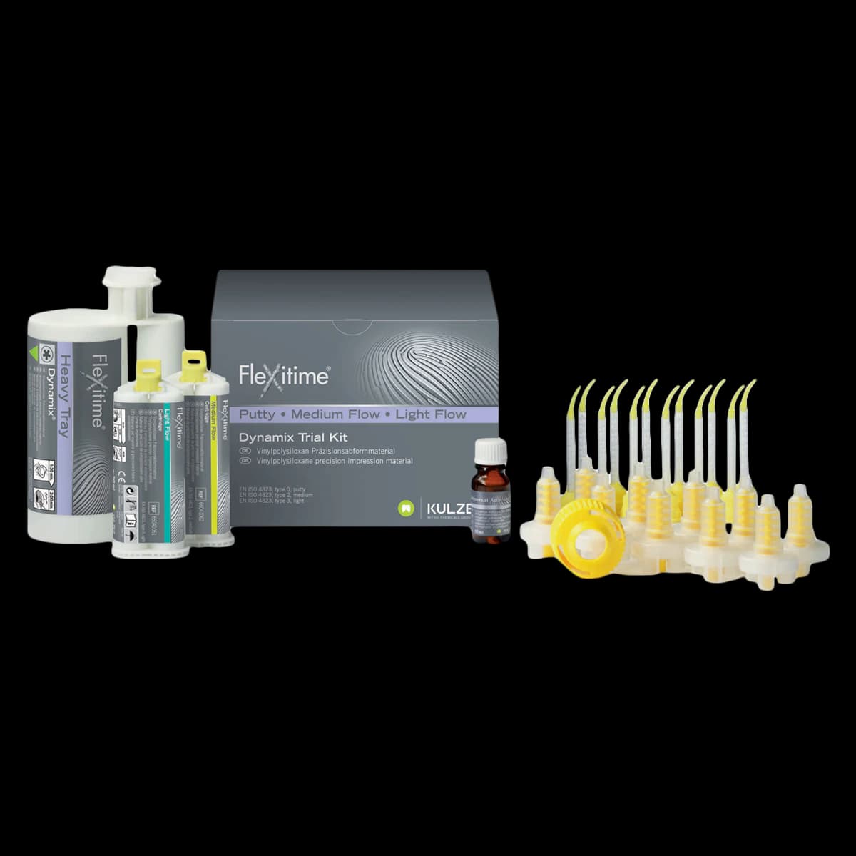 Flexitime Dynamix VPS Impression Material, Heavy Tray Trial Kit with Light & Medium Flow, 66041071 - Flexitime Dynamix, Heavy Tray Trial Kit w/Light & Medium Fl, 66041071 - Image 1