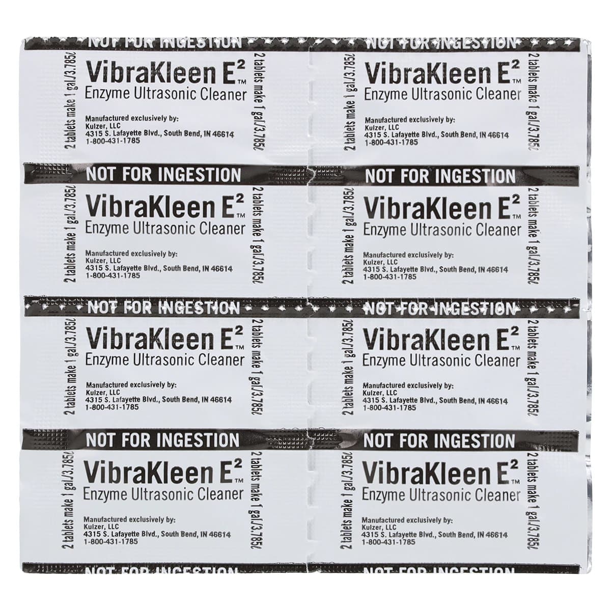 VibraKleen E2 Enzymatic Ultrasonic Cleaning Solution Tablets, Mint Scent, 20/Box, 50037100 thumbnail 3
