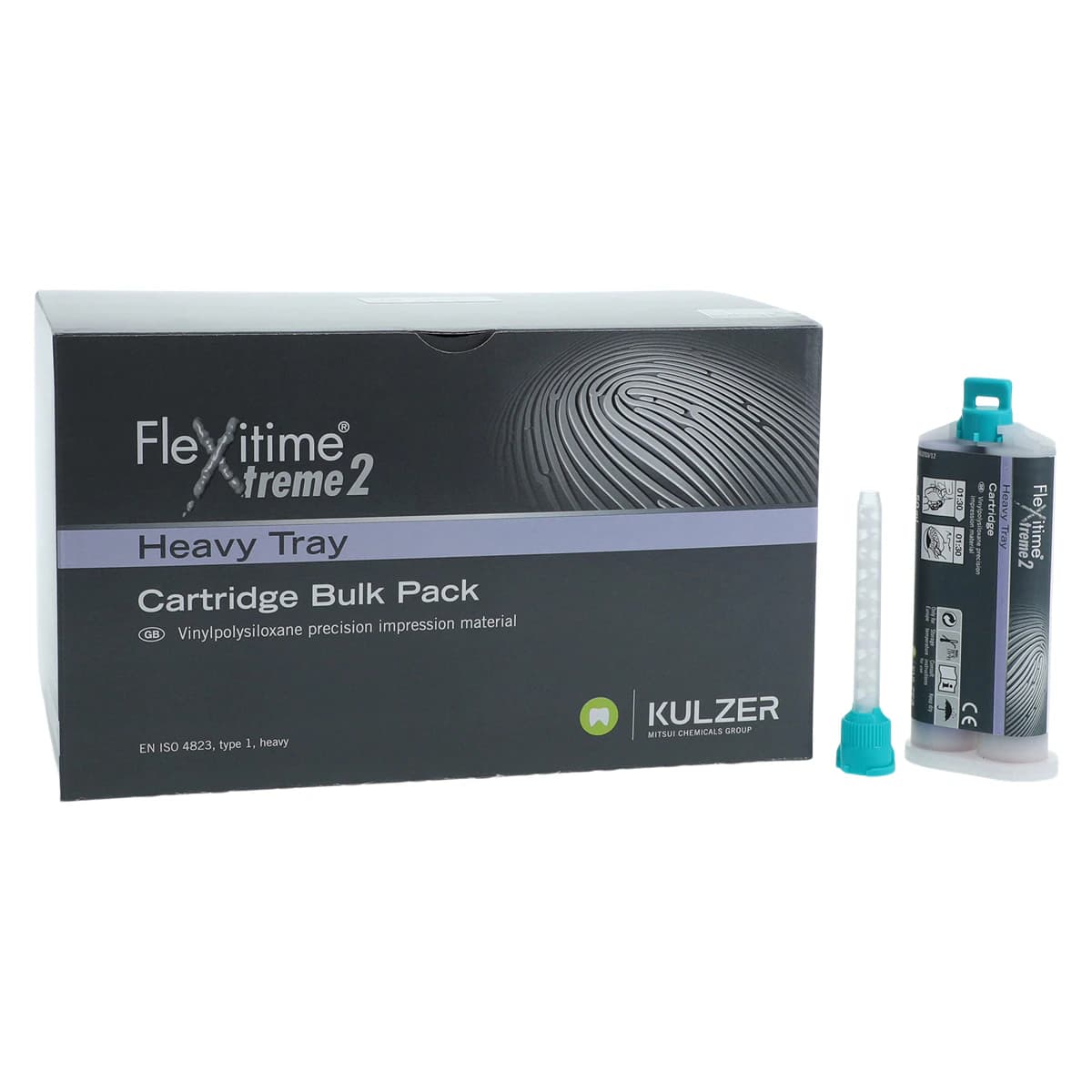 Flexitime Xtreme 2 VPS Impression Material, Heavy Tray, 50 ml Cartridges, Wild Berry, 12/Pk, 66044884 - Flexitime Xtreme 2 Econo Pack, Heavy Tray, 50 ml, 12/Pk, 66044884 - Image 1