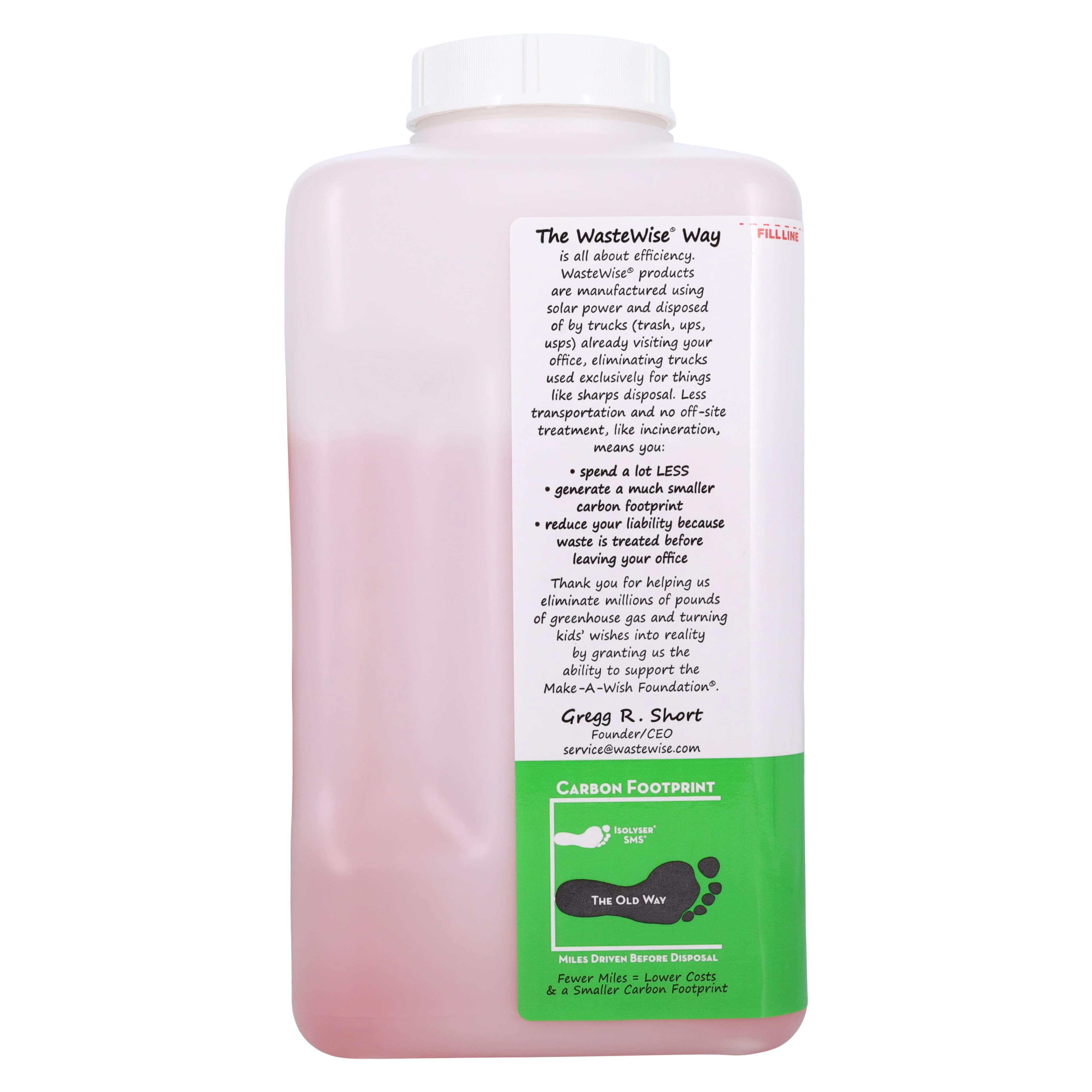 Isolyser SMS 2400 Sharps Self-Disposal System, 3 Liter (0.8 Gallon), White, SMS2400 thumbnail 5