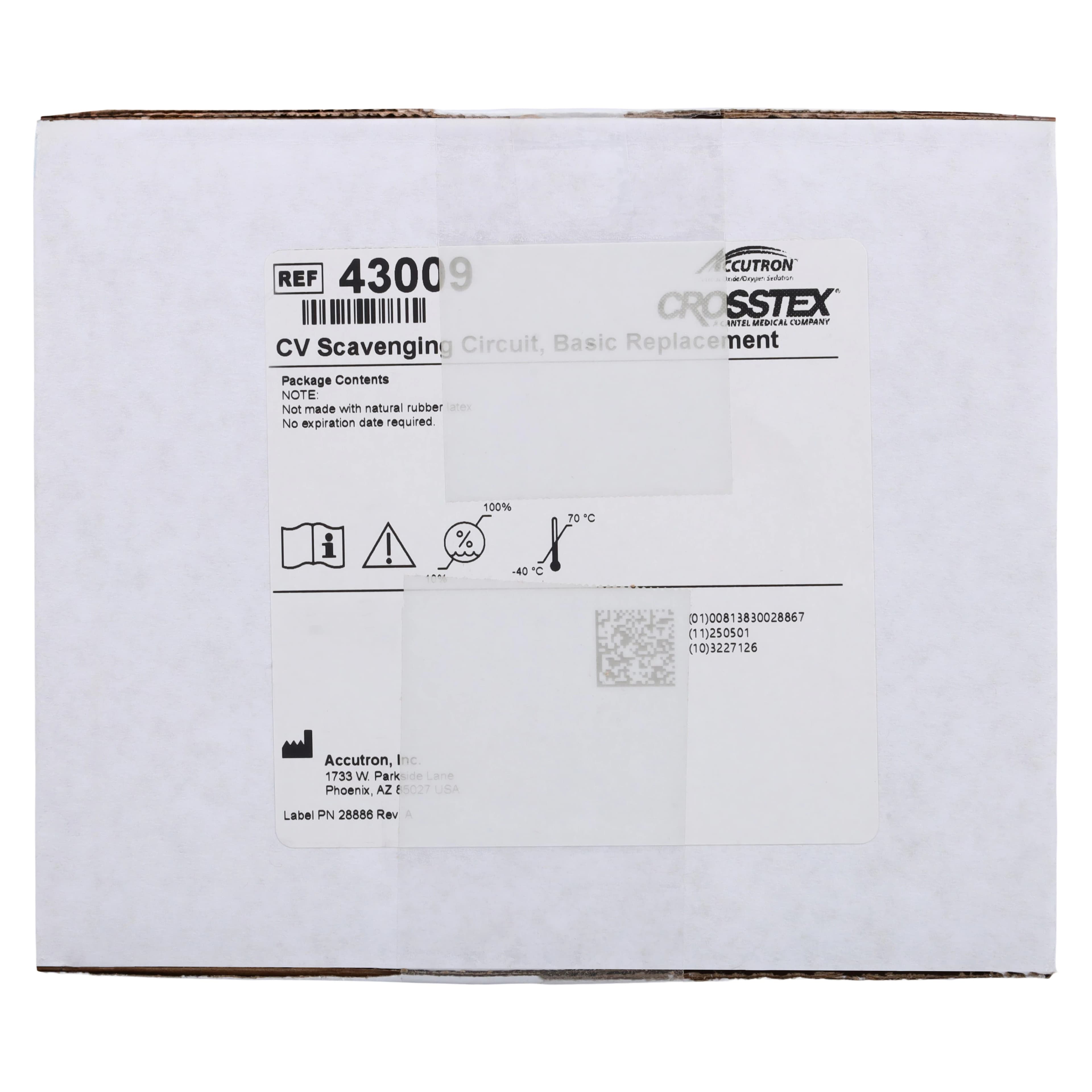 Accutron ClearView Sterilizable Scavenging Circuit Component, Basic Replacement, 1/Pkg, 43009 thumbnail 4