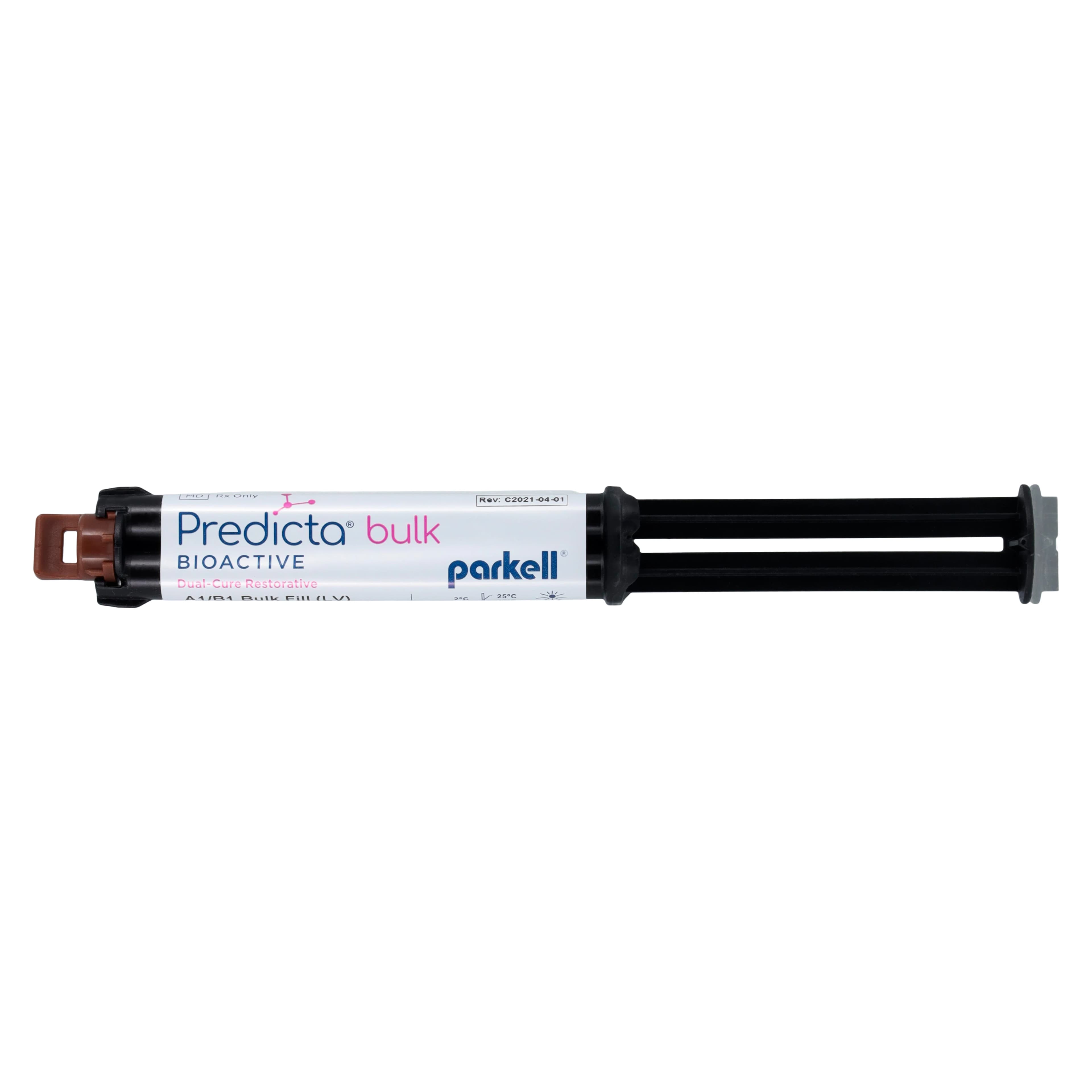 Parkell Predicta Bioactive Bulk-Fill Composite, Low Viscosity (LV), Shade A1/B1, 5 mL Syringe Refill with 20 Dispensing Tips, S610 thumbnail 2