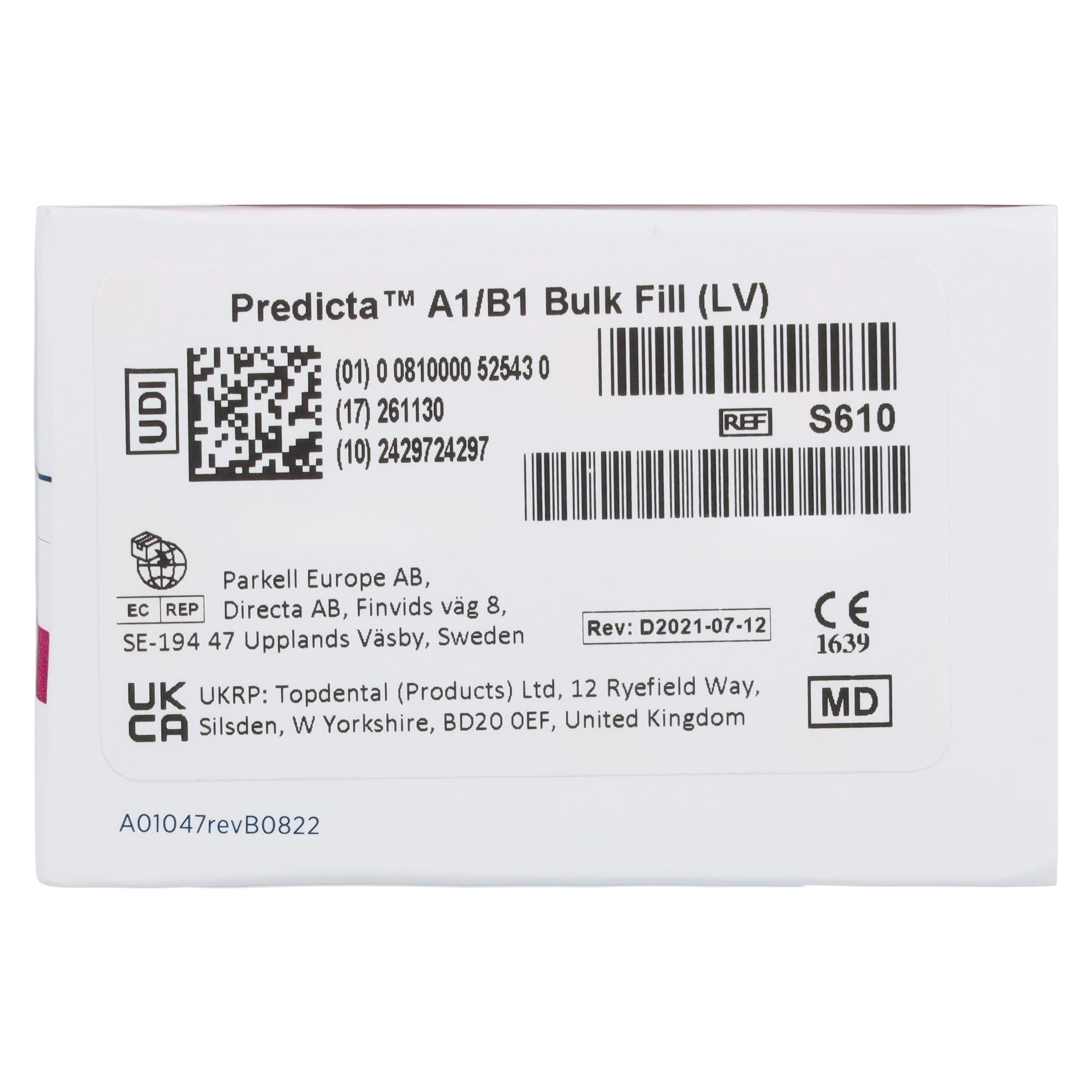 Parkell Predicta Bioactive Bulk-Fill Composite, Low Viscosity (LV), Shade A1/B1, 5 mL Syringe Refill with 20 Dispensing Tips, S610 thumbnail 9