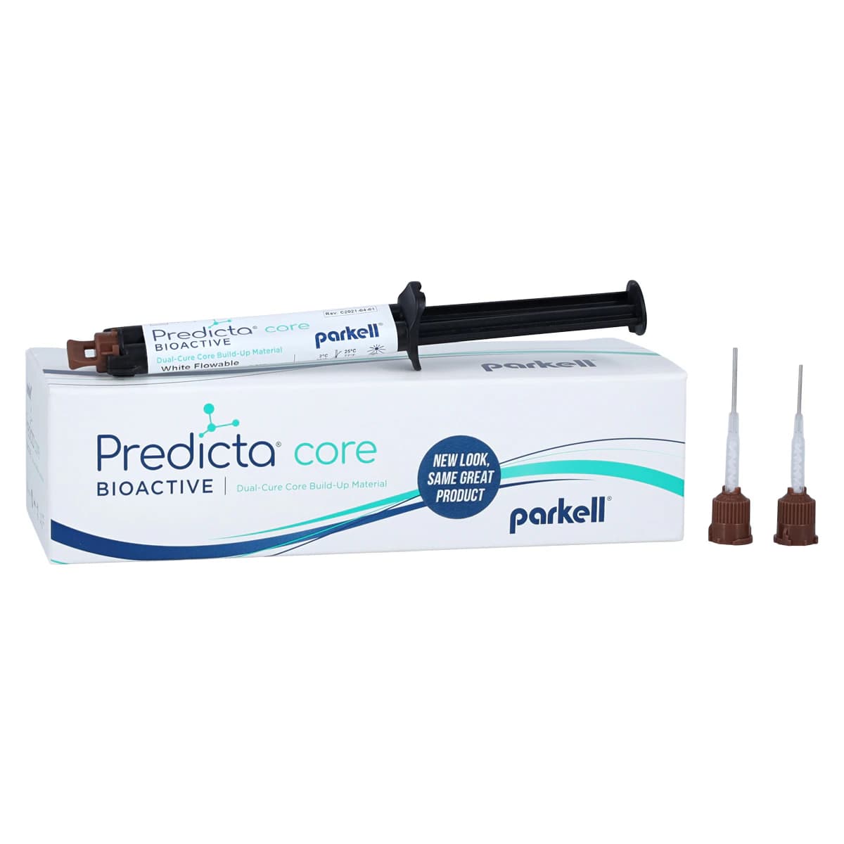 Predicta Bioactive Dual-Cure Core Build-Up Material, Flowable, White, 5 ml Syringe Refill with Dispensing Tips, S600 thumbnail 2
