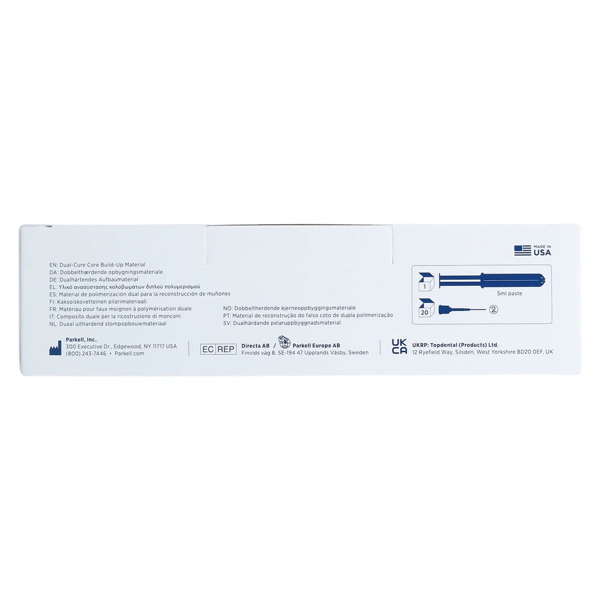 Predicta Bioactive Dual-Cure Core Build-Up Material, Flowable, White, 5 ml Syringe Refill with Dispensing Tips, S600 thumbnail 11